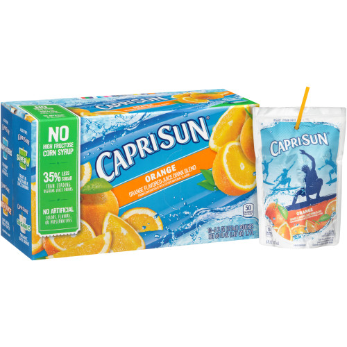  CAPRI SUN Orange Juice Pouch, 6 oz. Pouches (Pack of 40) 