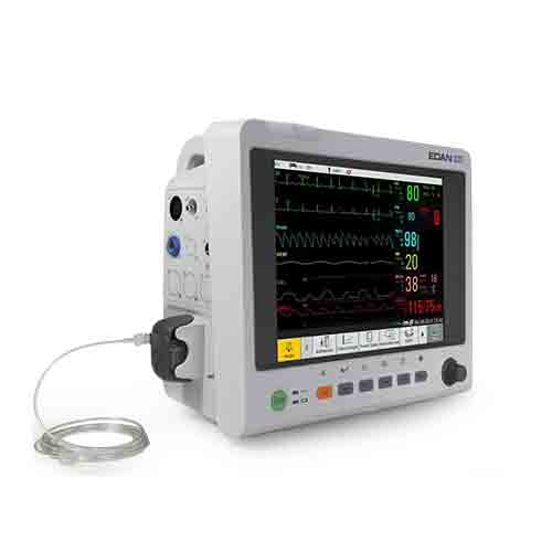 Patient Monitor 12.1" Touch Screen for ECG, SpO2, NIBP, EtCO2, RR, Printer