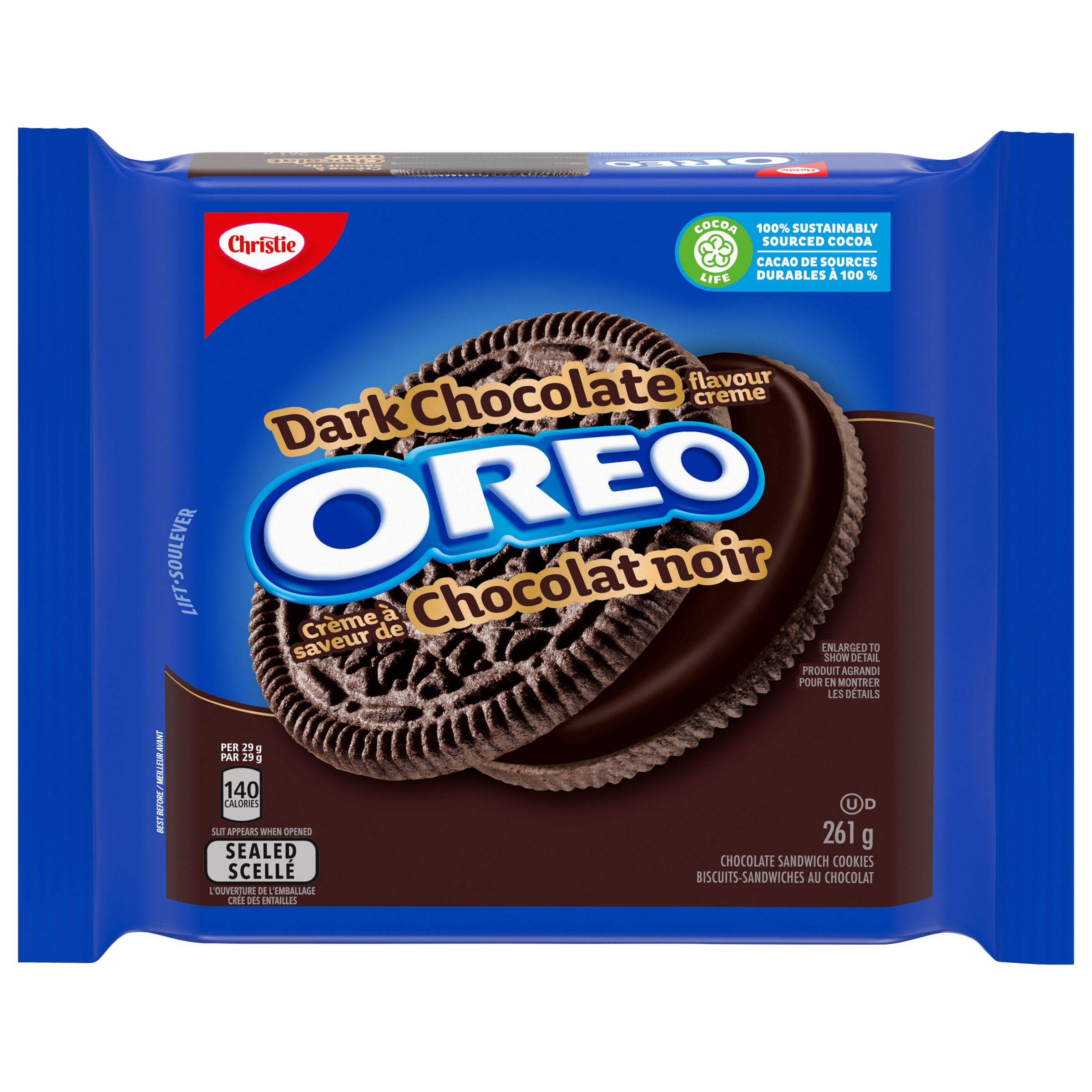 OREO Dark Chocolate Cookies 261 G-thumbnail-1