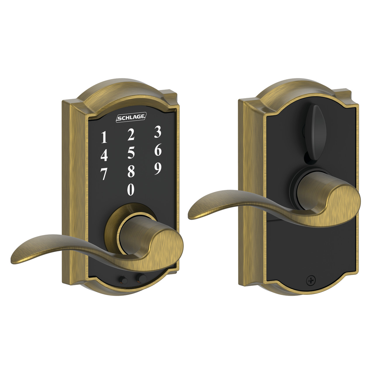 Schlage Touch™ Keyless Touchscreen Lever with Accent Lever