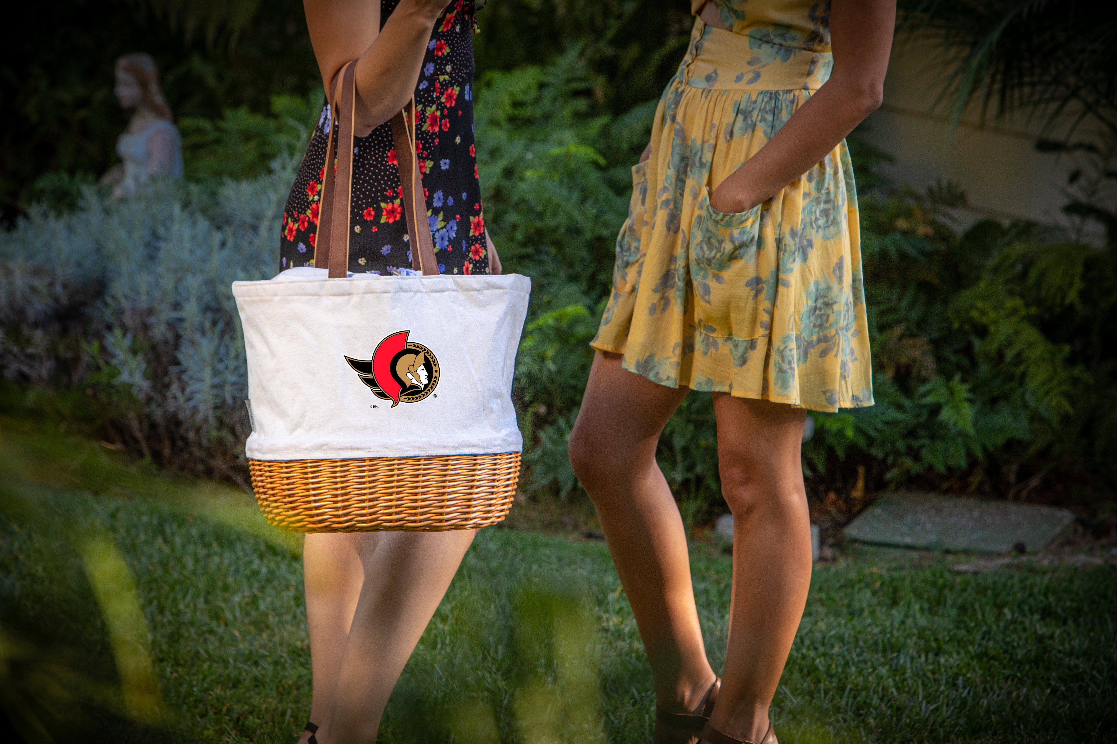 Ottawa Senators - Coronado Canvas and Willow Basket Tote