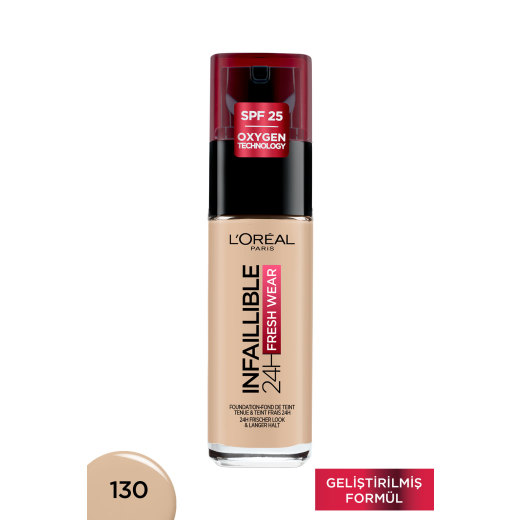 l'oréal paris infaillible 32h fresh wear c vitaminli fondöten - 130 true beige