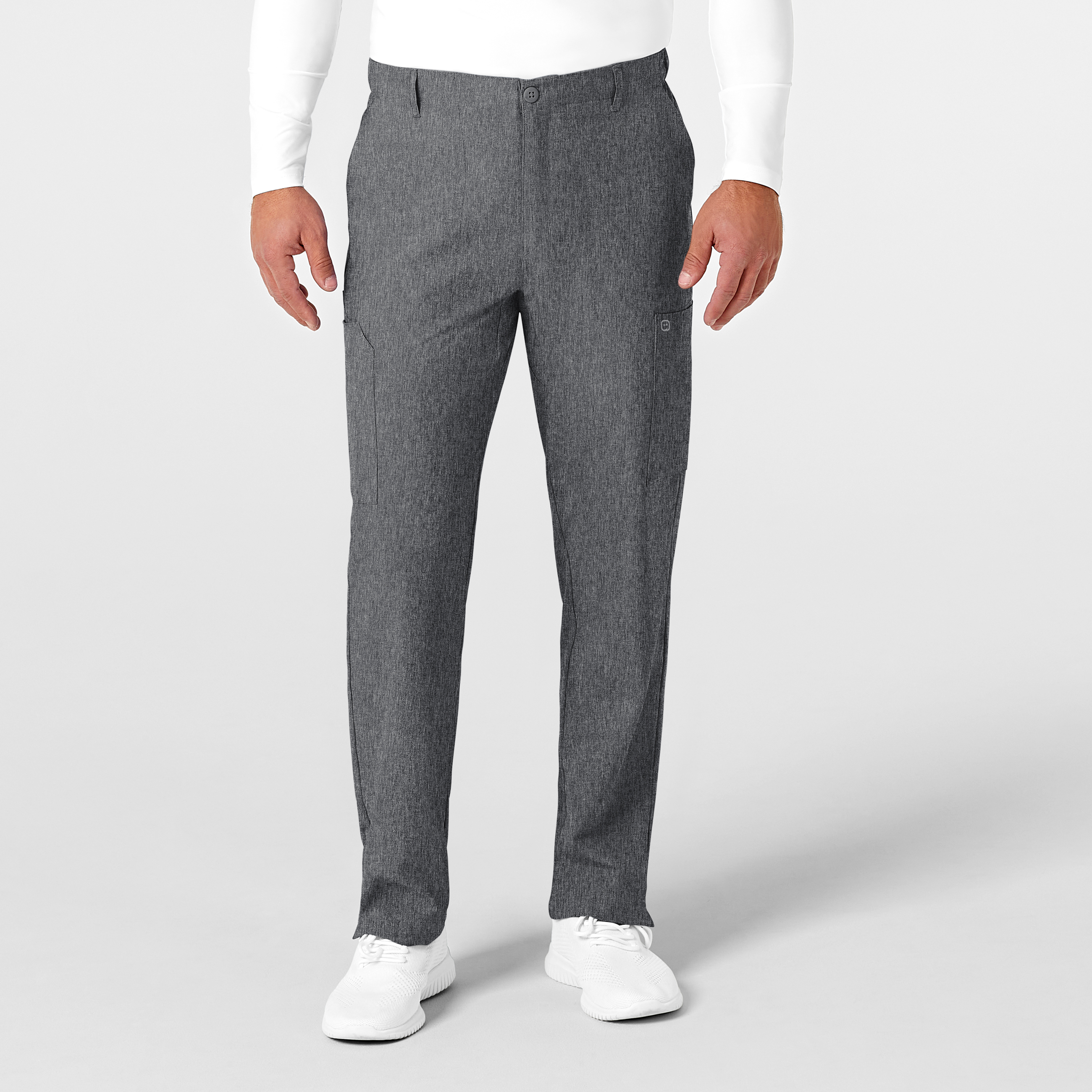 W123 Men&#8216;s Flat Front Cargo Scrub Pant-Wonder Wink