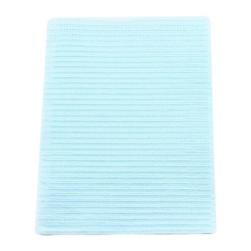 Poly-Gard® Patient Towels, 3-Ply Tissue with Poly, 19" x 16", Blue - 500/Case