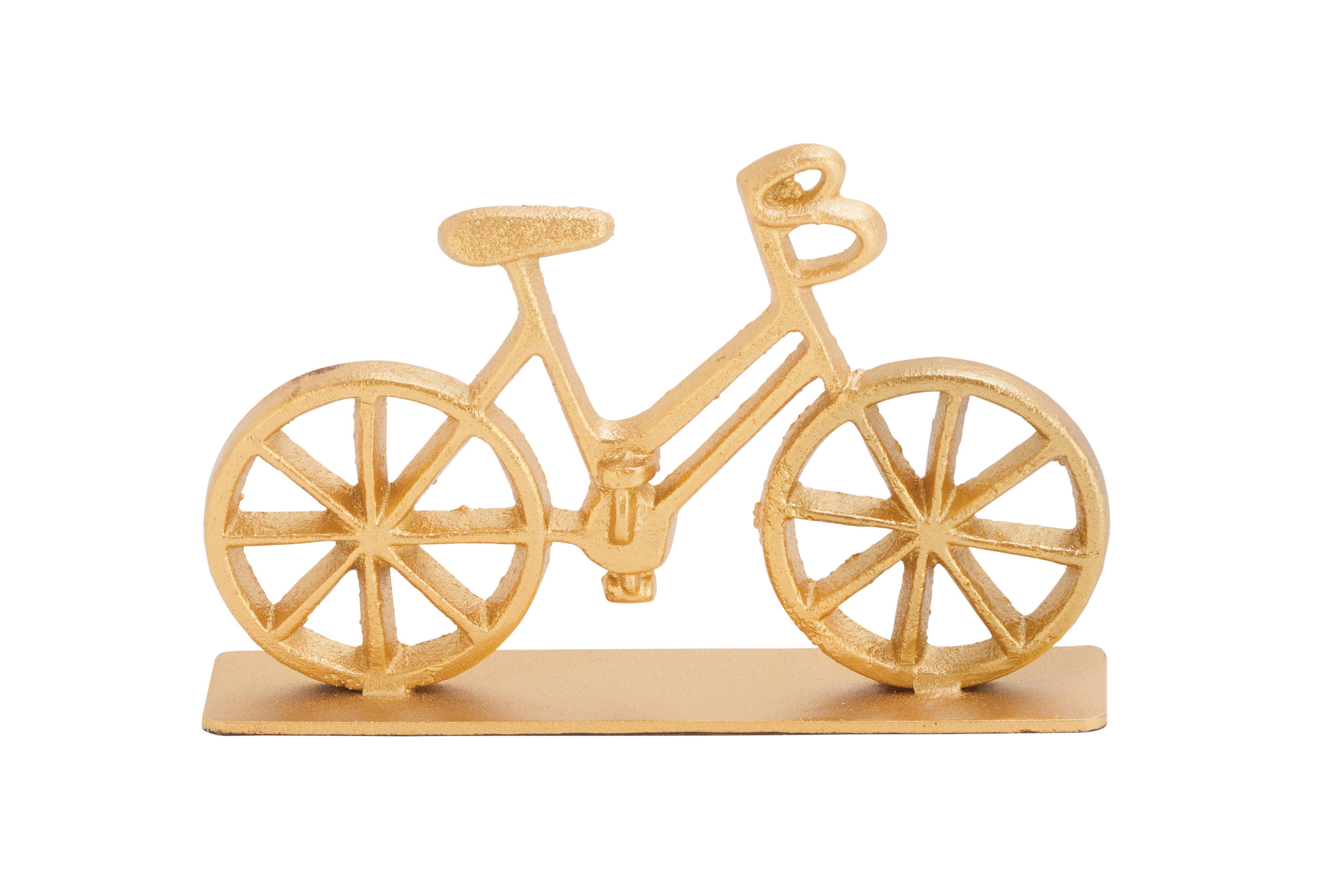 Gold Metal Transportation Sculpture, 7" x 2" x 5"