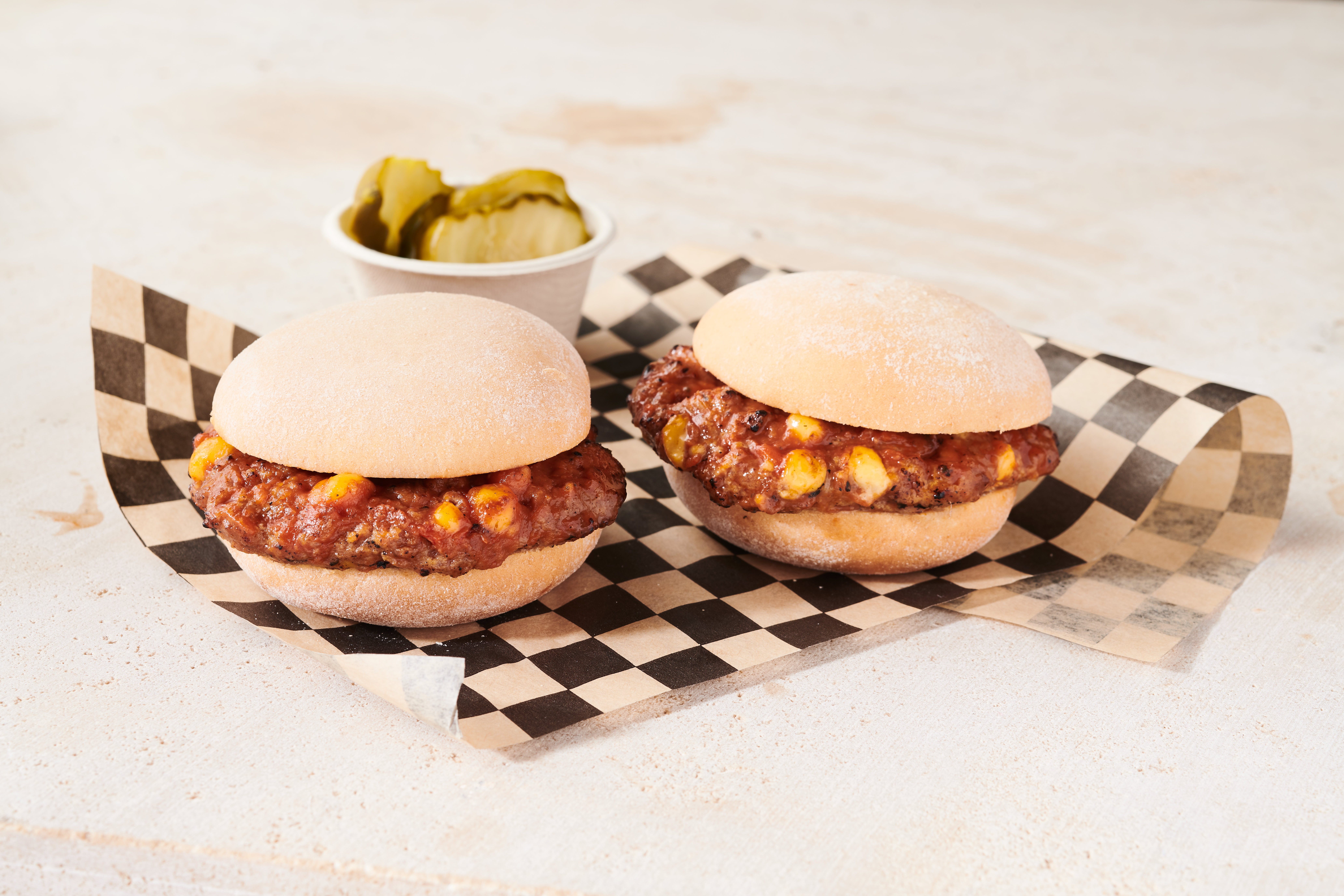AdvancePierre™ Fully Cooked Individually Wrapped Loaded Cheeseburger Mini Twin Sandwiches, 4.86 oz.