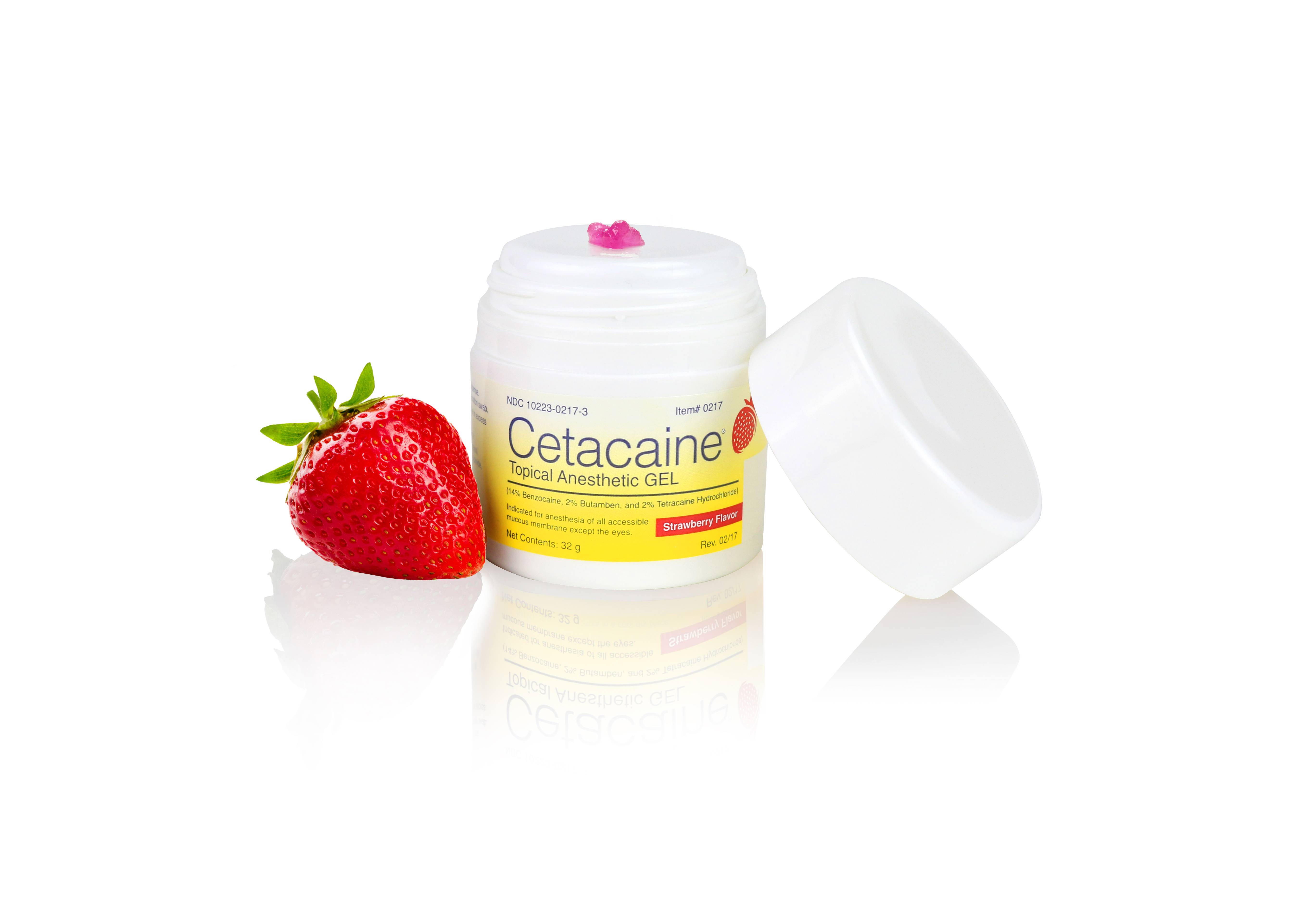 Cetacaine® Topical Anesthetic Gel 32g Jar, Strawberry Flavor