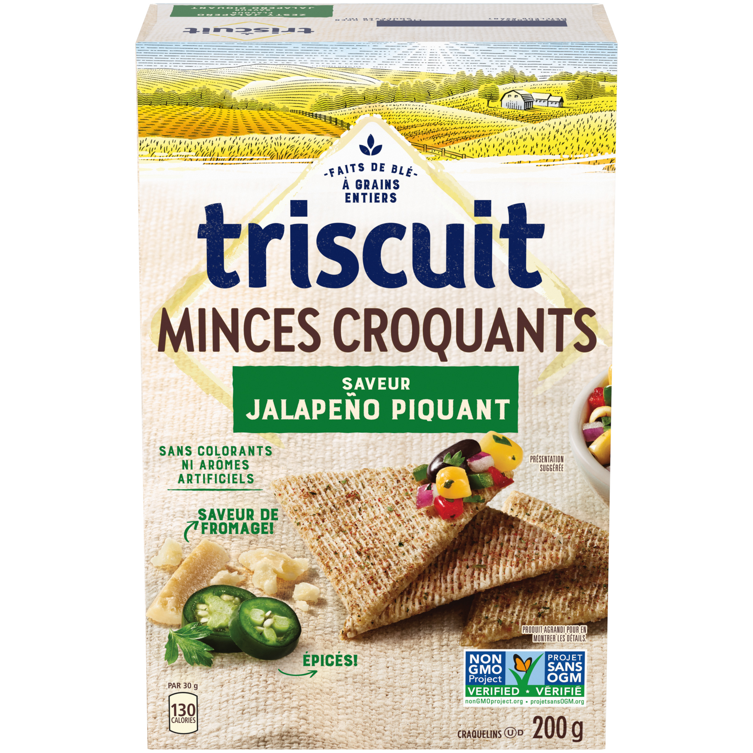 TRISCUIT THIN CRISPS ZESTY JALAPEÑO 200 G-thumbnail-1