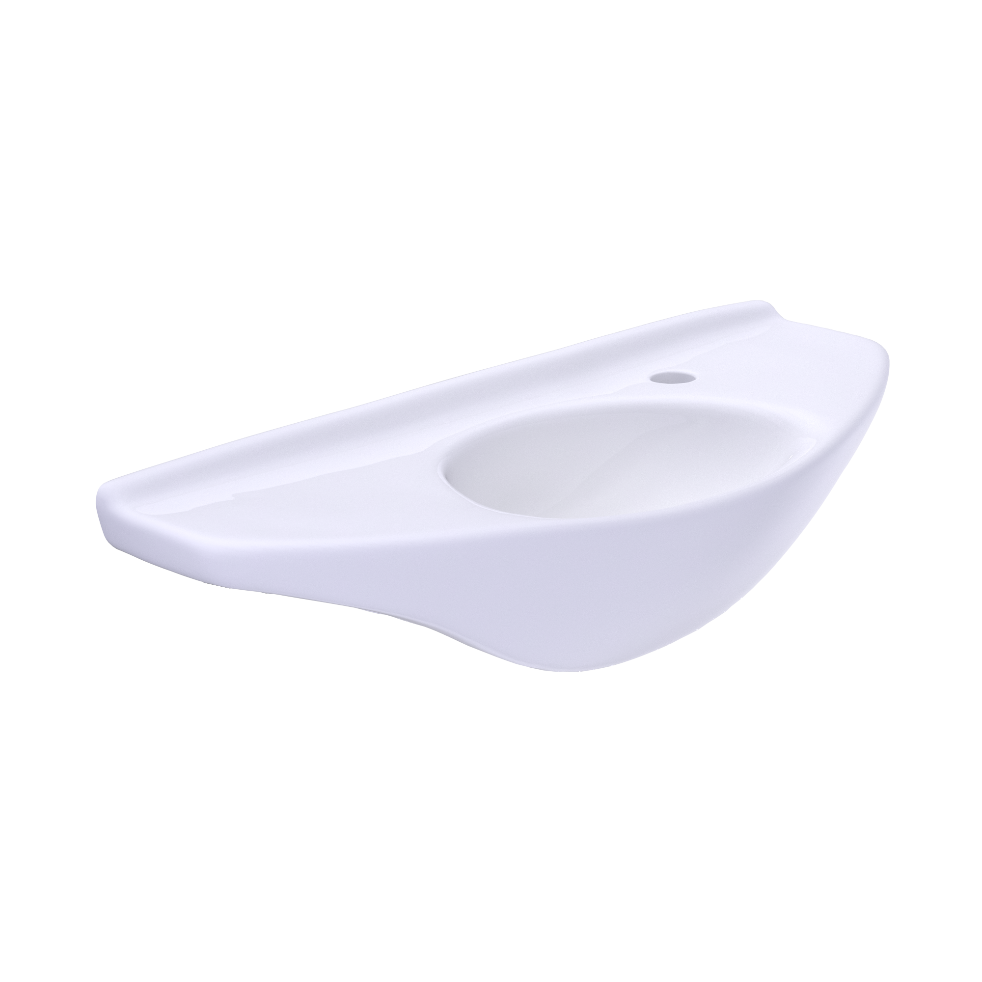 TOTO Oval Wall-Mount Bathroom Sink with CEFIONTECT, Cotton White, Vitreous China, LT650G#01