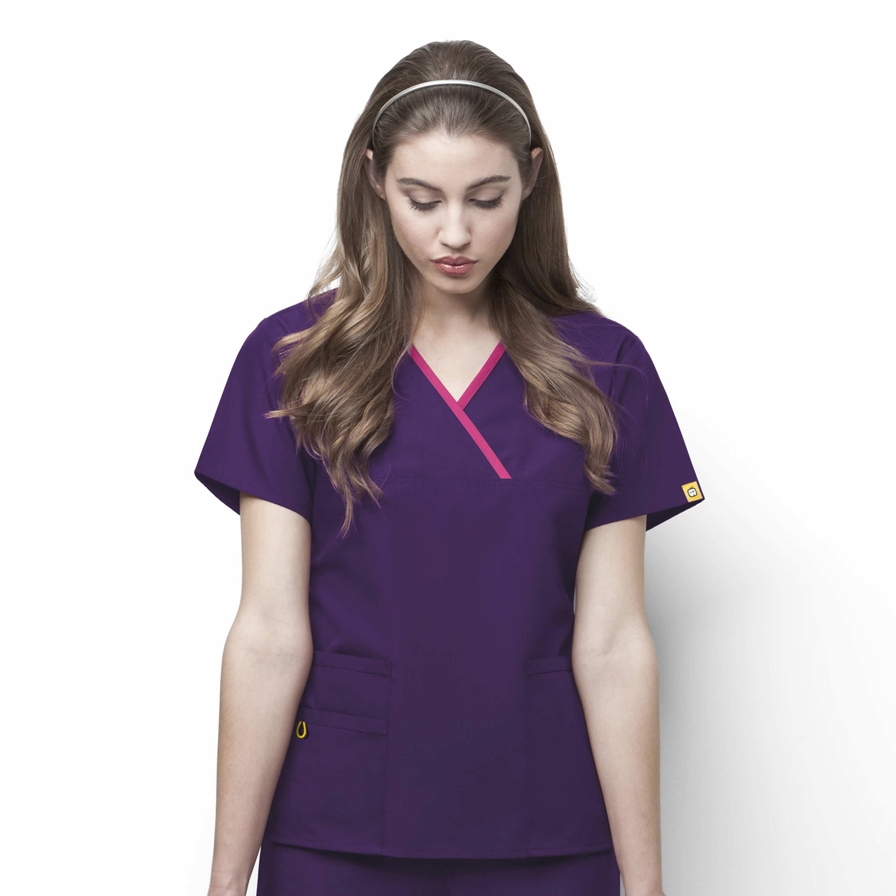 Origins Charlie-Women‘s Y-Neck Fashion Scrub Top-Wonder Wink