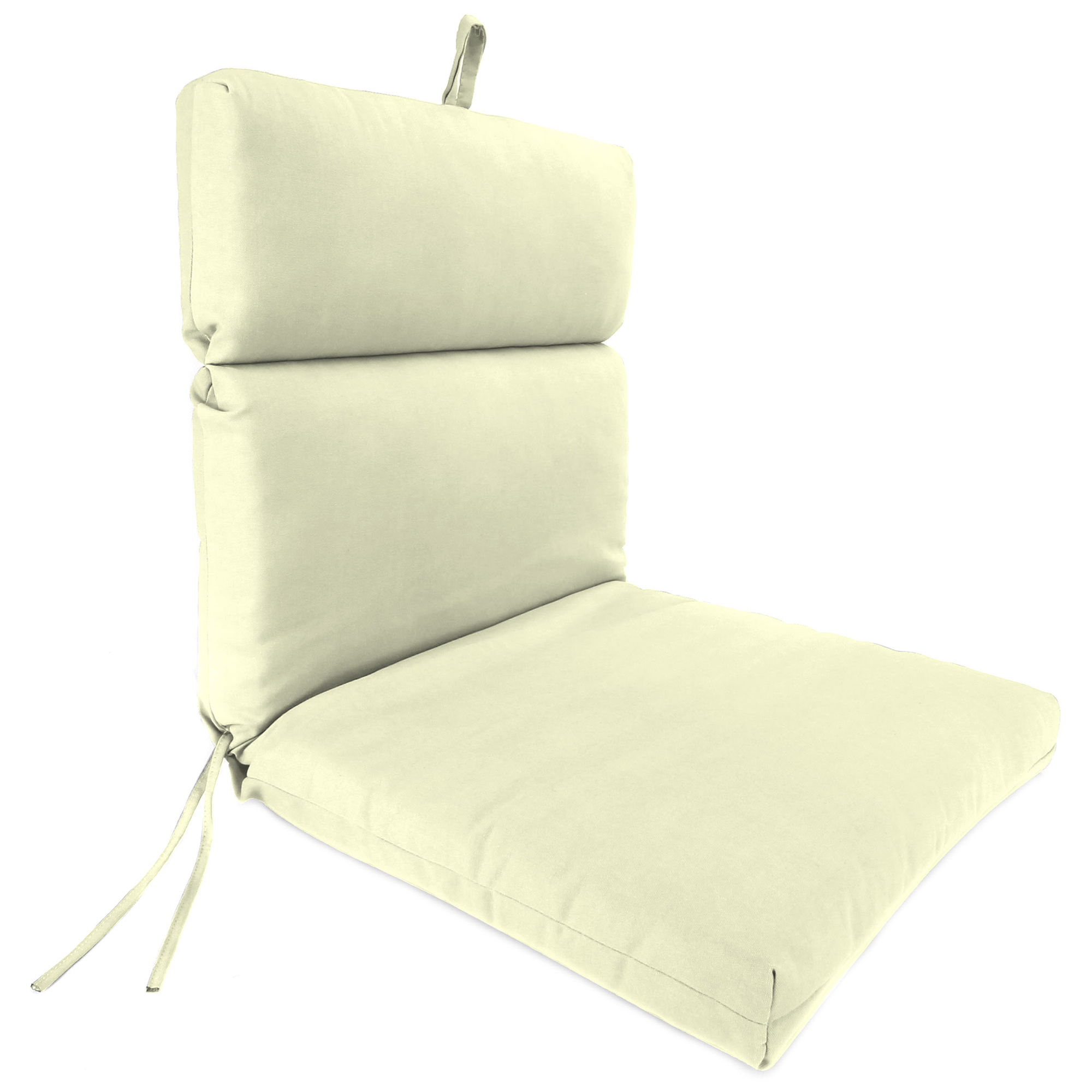 New Outdoor Dining Lounge Chair Cushion with Ties and Loop 22" x 44", UV Treated - Picture 17 of 24