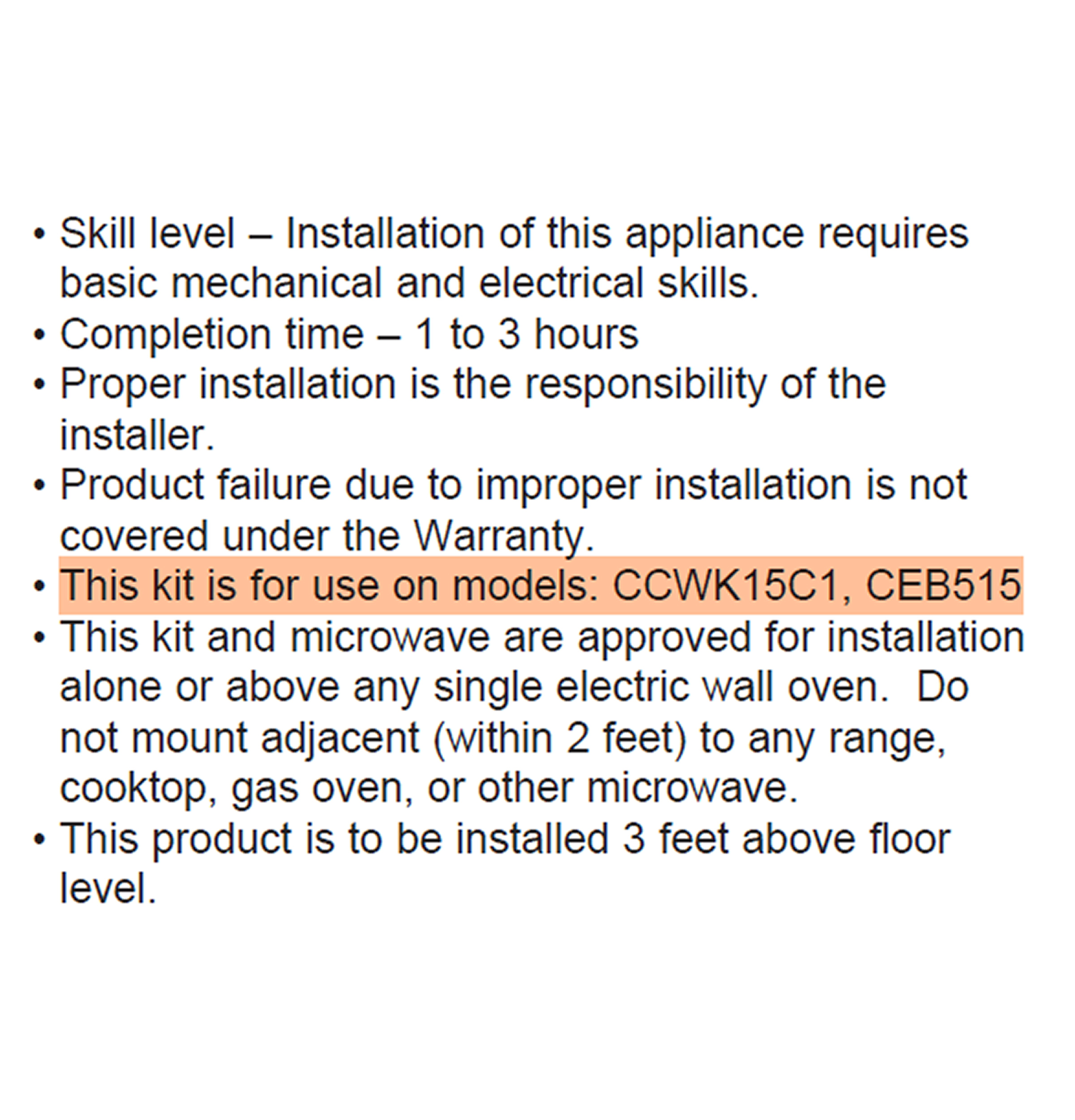Inst Kit — Black Slate — 27" Width — Not Connectable view 5