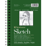 Strathmore 400 Series Sketch Pad, Recycled, Side Wire Binding, 100 Sheet, 5.5x8.5 inch