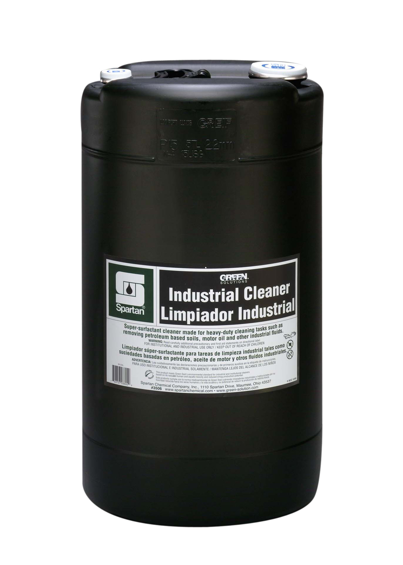 Spartan Chemical Company Green Solutions Industrial Cleaner, 15 GAL DRUM
