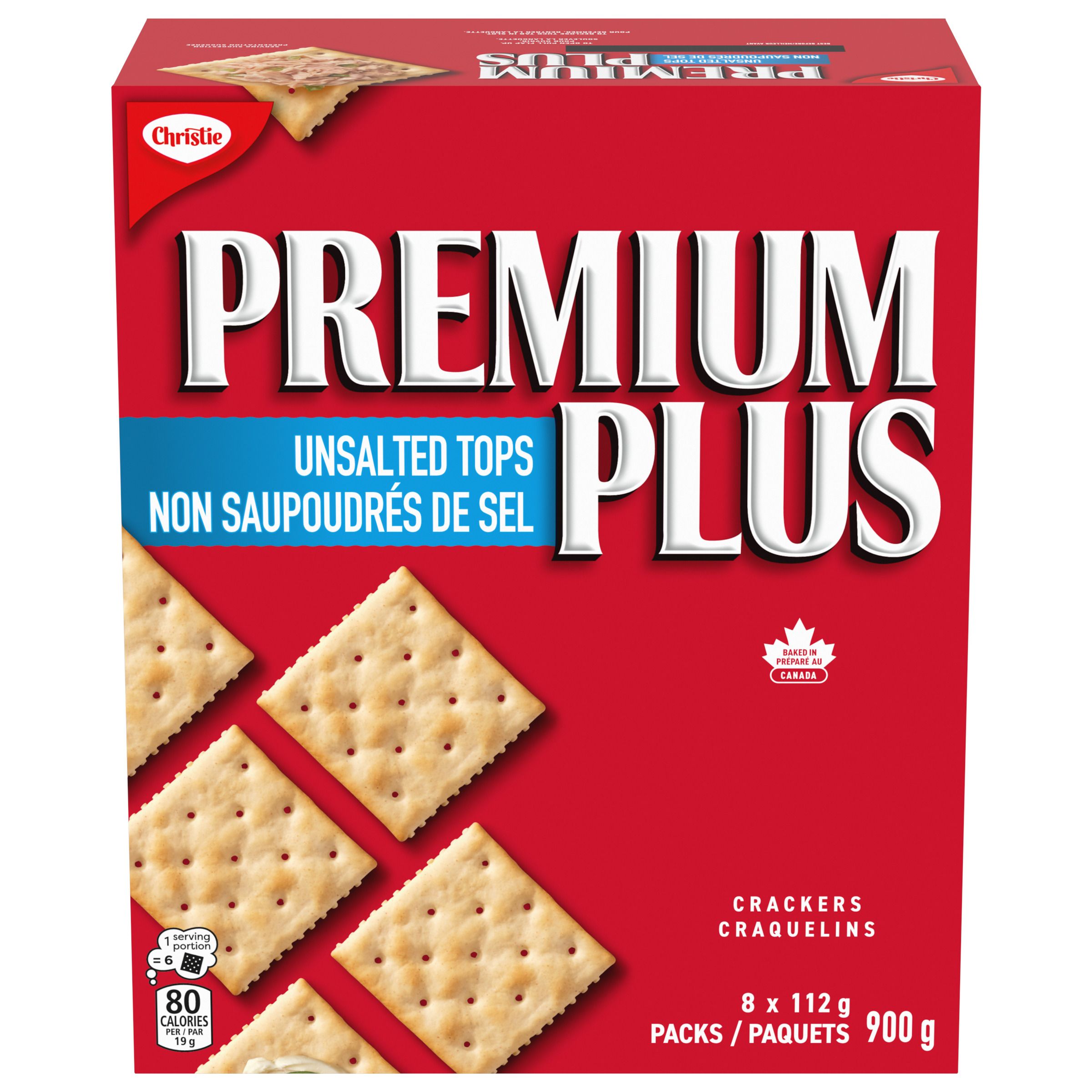 Craquelins PREMIUM PLUS Non saupoudrés de sel 900 g