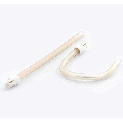 Comfort Plus® Saliva Ejectors, Clear w/White Unscented Tip - 100/Bag