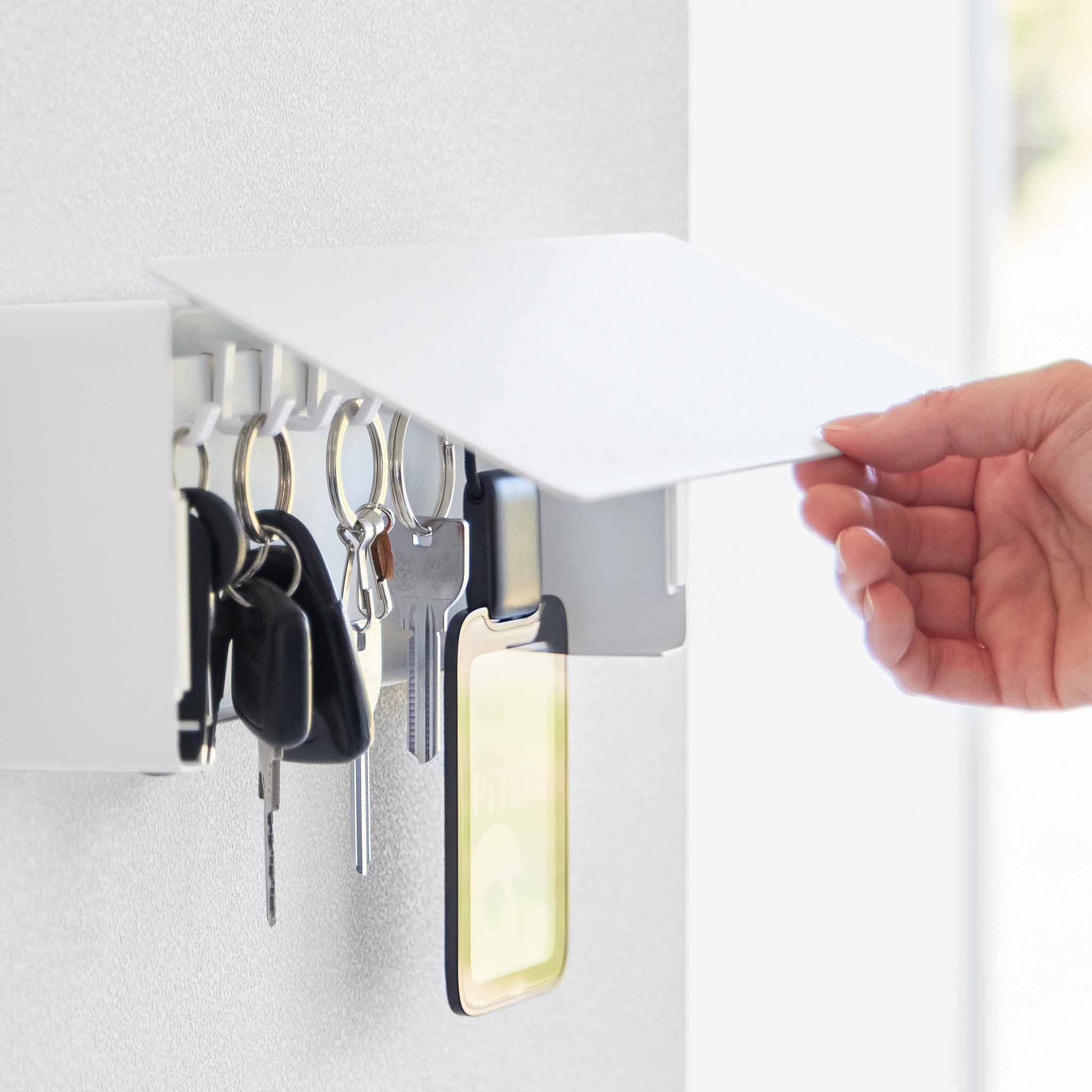 Wide Wall-Mounted Key Box : Covered for Clean Look