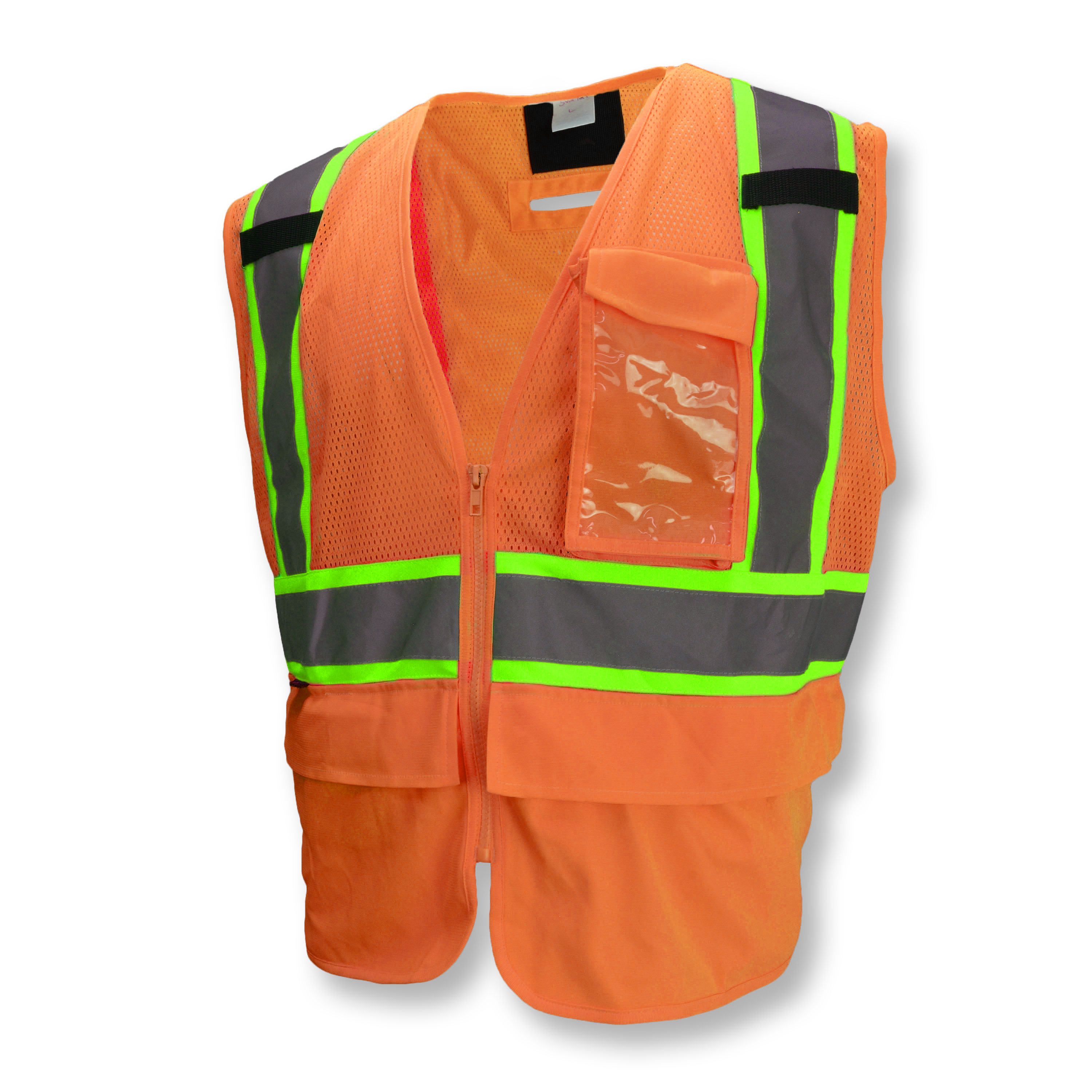 SV272T-2 Multipurpose Surveyor Tether Vest with Contrasting Trim - Orange - 2X