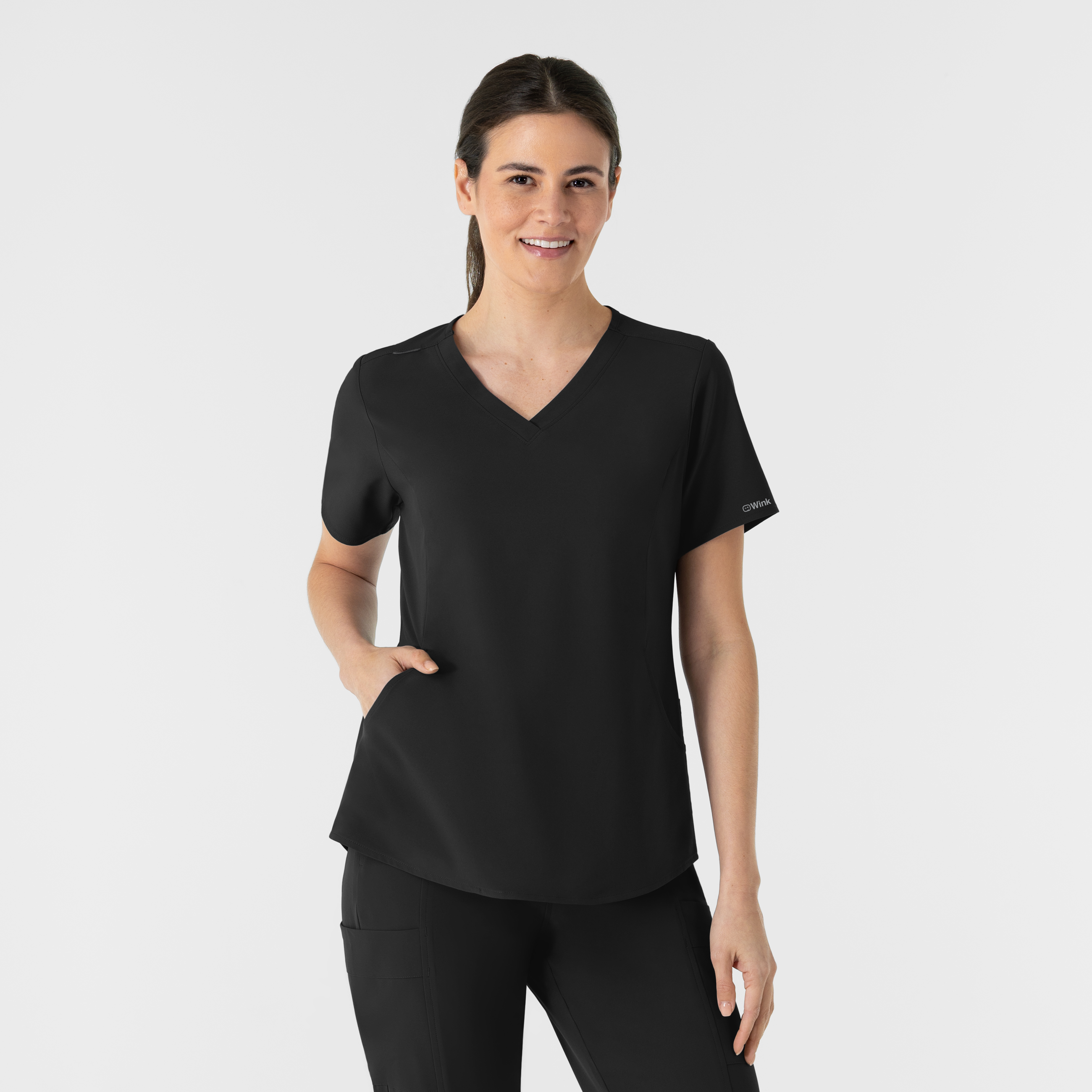 RENEW Women‘s V-Neck Scrub Top-Wonder Wink