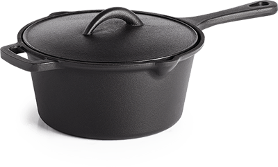 56051 - Cast Iron Sauce Pan with Lid