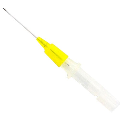 Jelco® IV Catheter, 24G x 3/4", Straight, with Yellow Hub - 50/Box