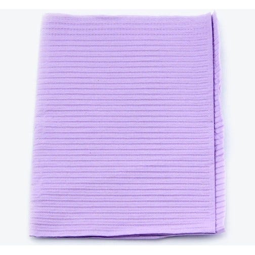 Proback® Patient Towels, Extra Heavy Tissue with Poly, 19" x 13", Lavender - 500/Case