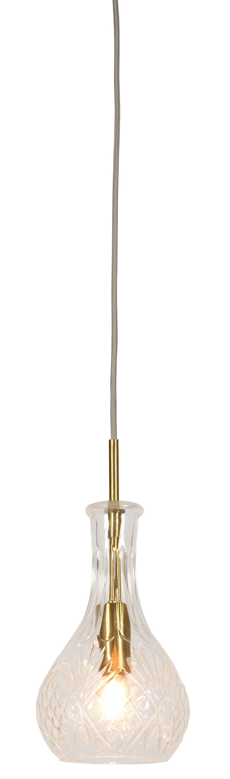 Hanglamp Brussels - Goud/Glas - Ø14cm