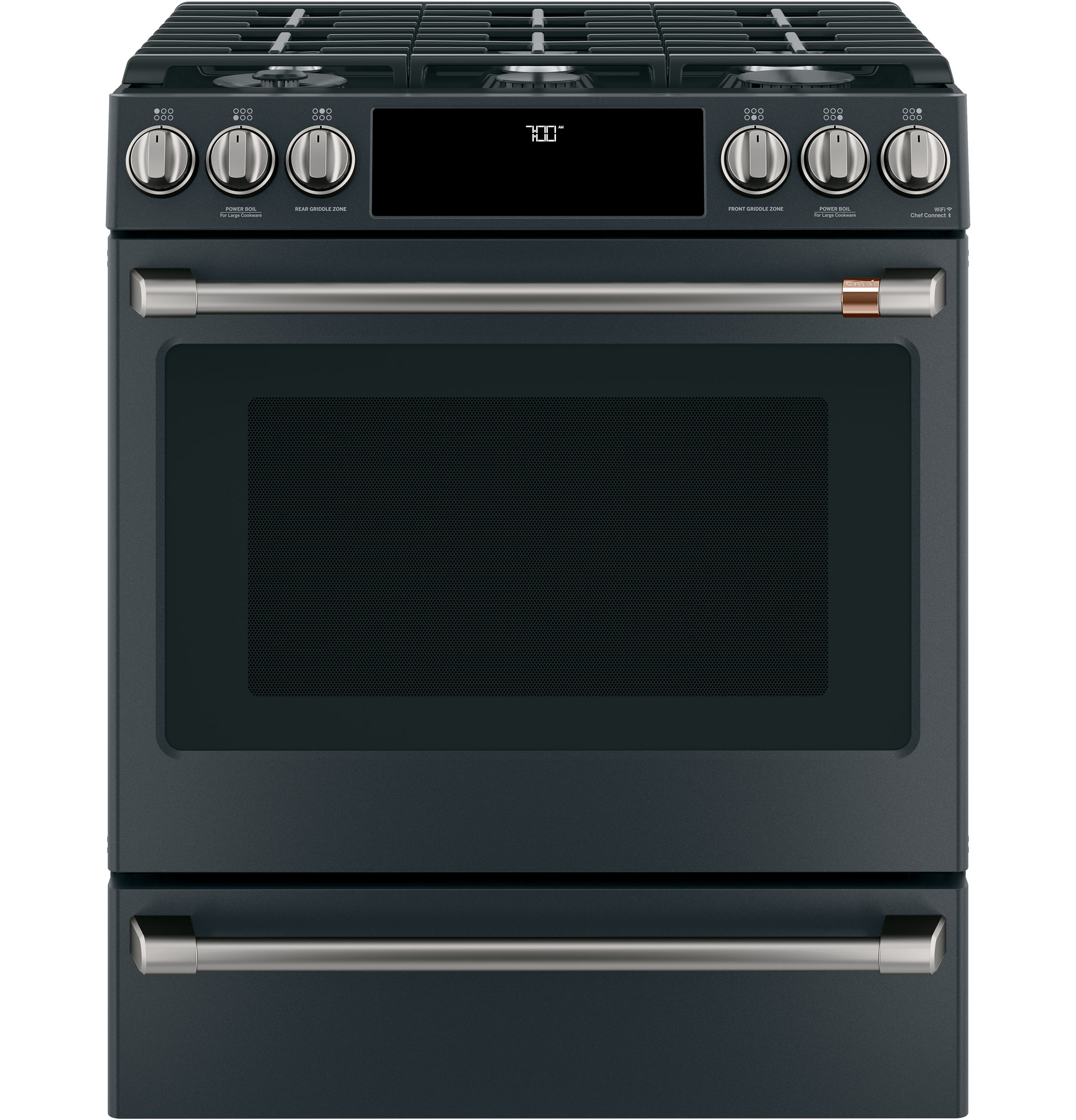 Front Cntrl Gas Knobs,Hndls Brushed Black — Not Connectable view 3