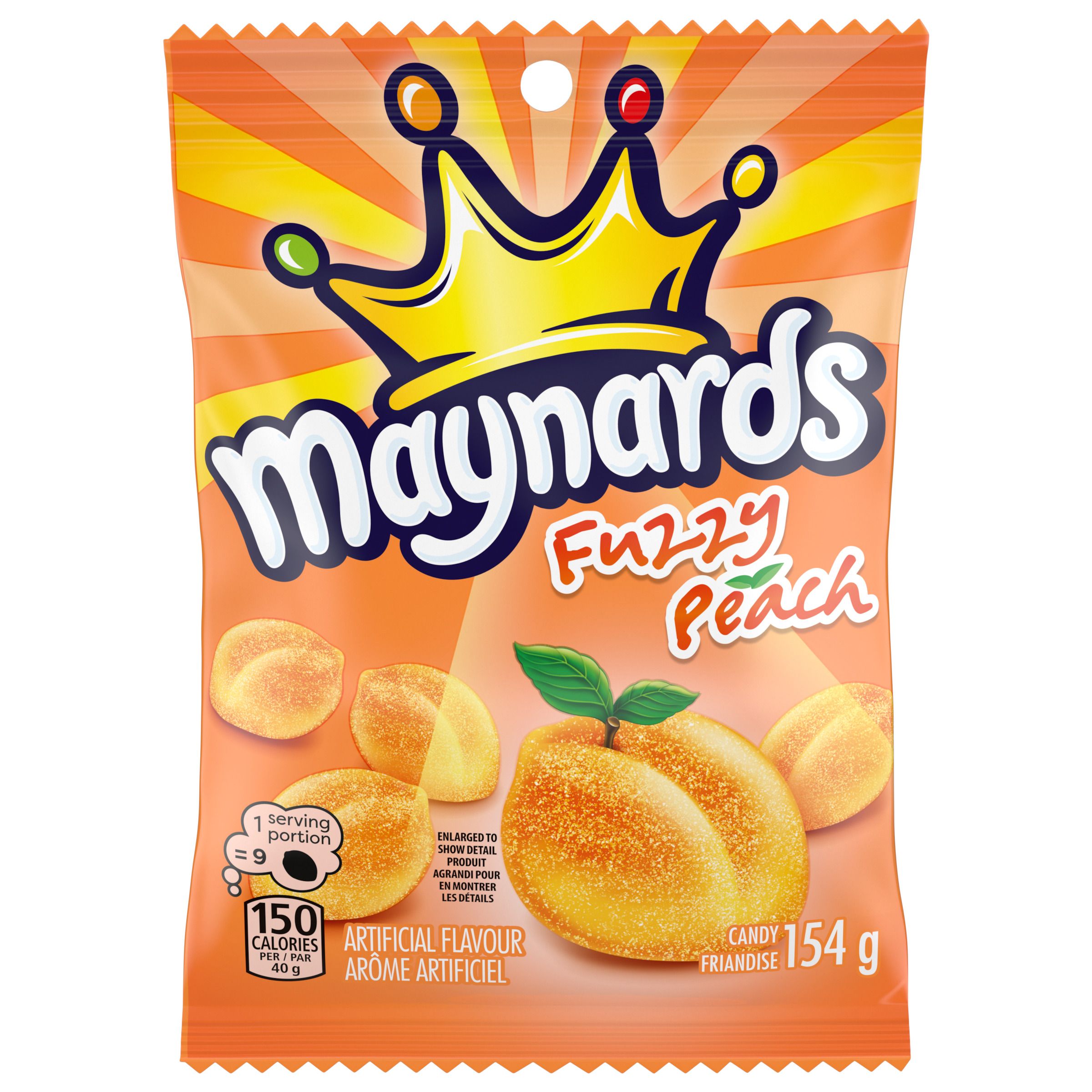 MAYNARDS FUZZY PEACH, bonbons gélifiés 154G-thumbnail-1