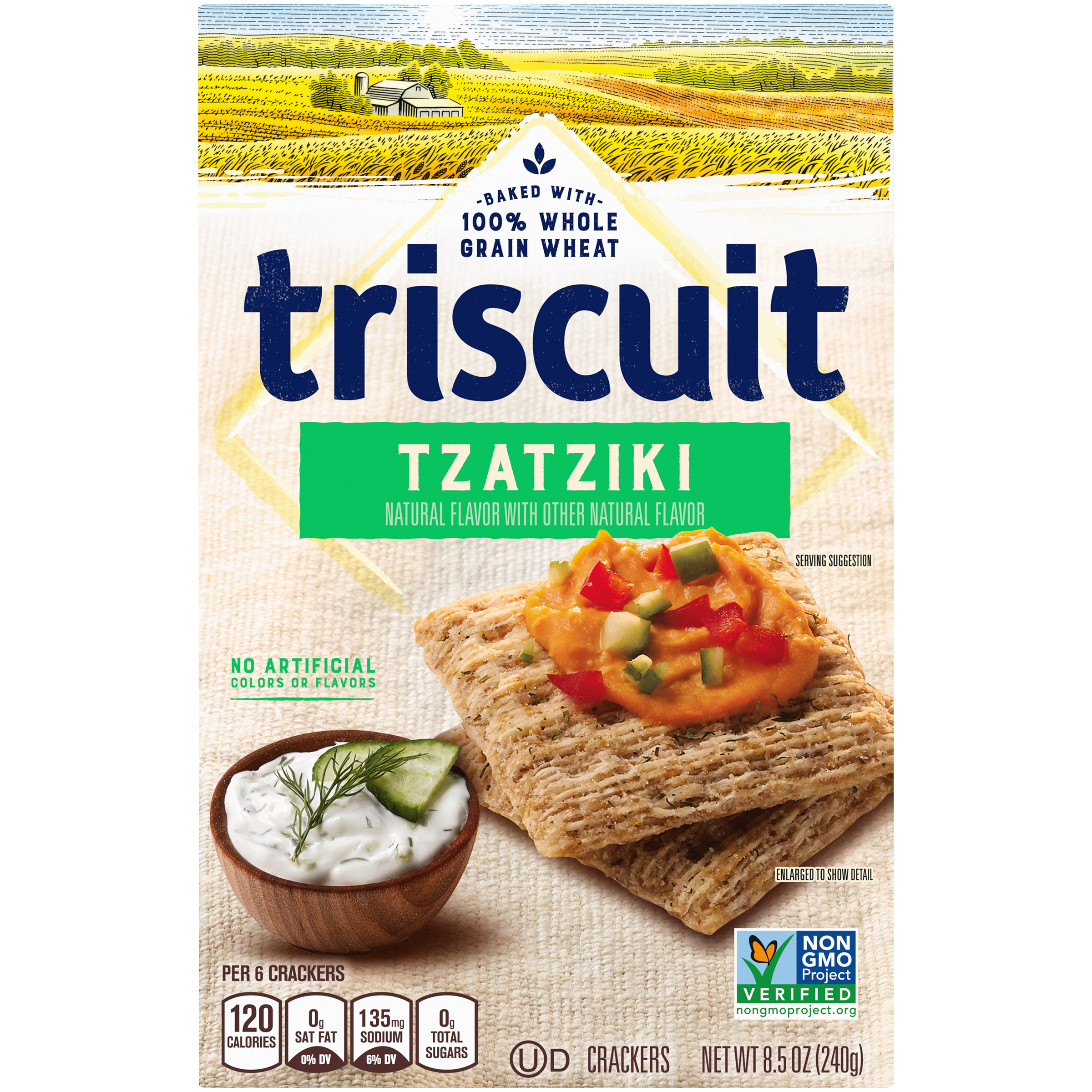 Triscuit Tzatziki Whole Grain Wheat Crackers, 8.5 oz-1