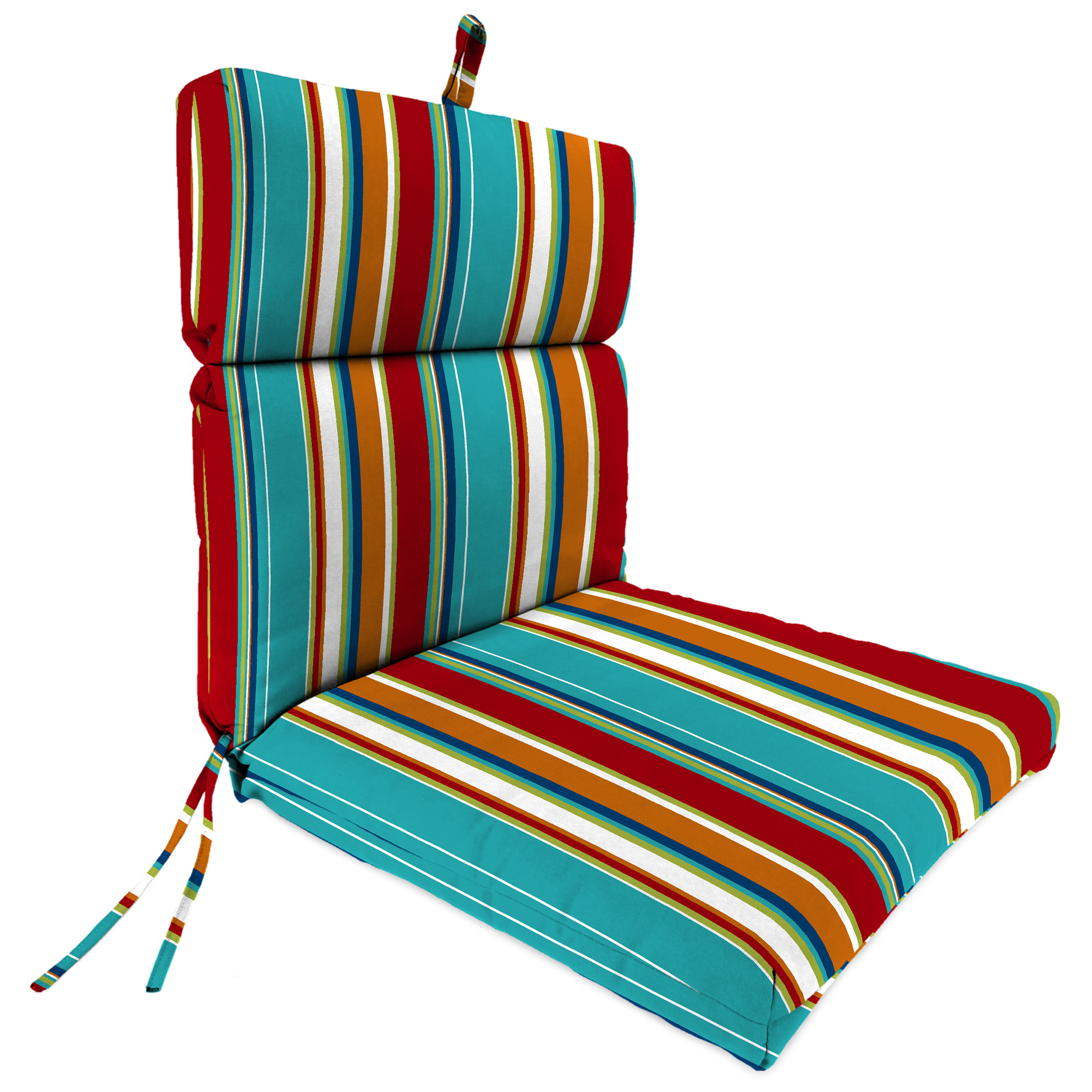 New Outdoor Dining Lounge Chair Cushion with Ties and Loop 22" x 44", UV Treated - Picture 19 of 19