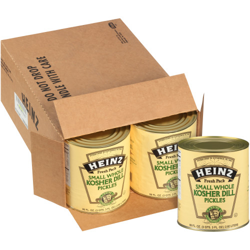  HEINZ Whole Dill Pickles, 99 fl. oz. Tins (Pack of 6) 