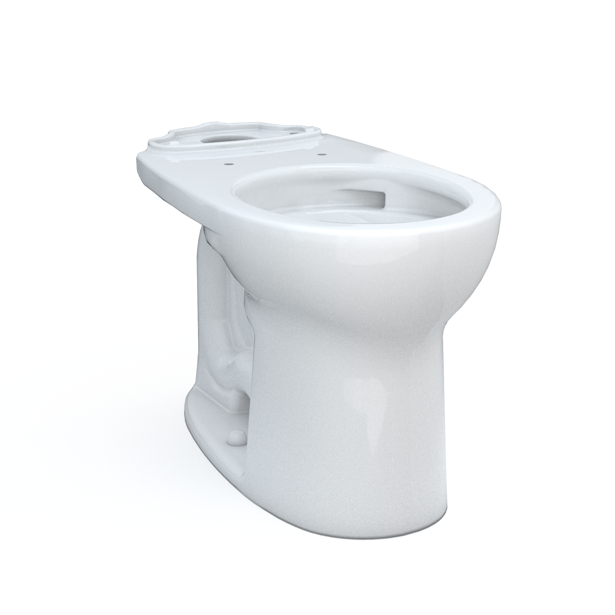 TOTO Drake Round TORNADO FLUSH Toilet Bowl with CEFIONTECT, Cotton White, Vitreous China, C775CEFG#01