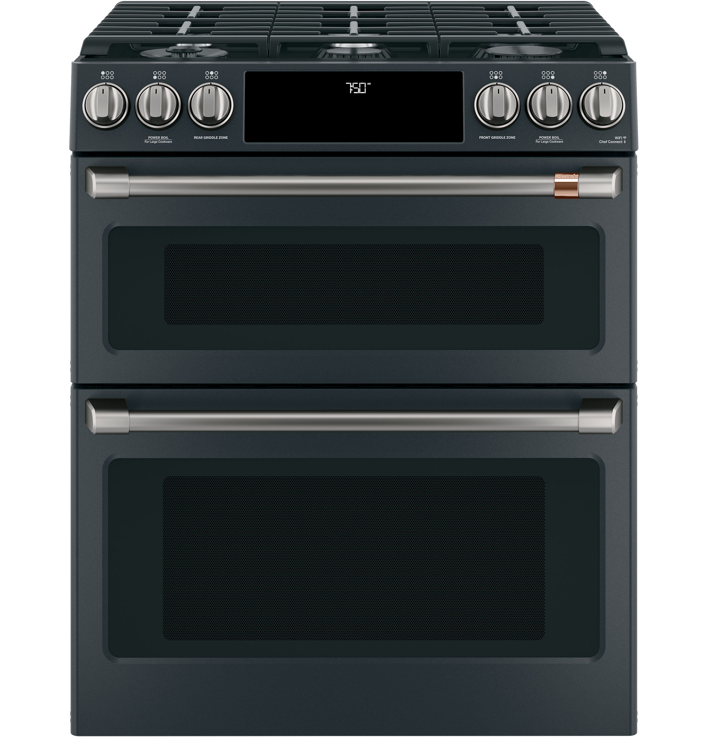 Front Cntrl Gas Knobs,Hndls Brushed Black — Not Connectable view 2