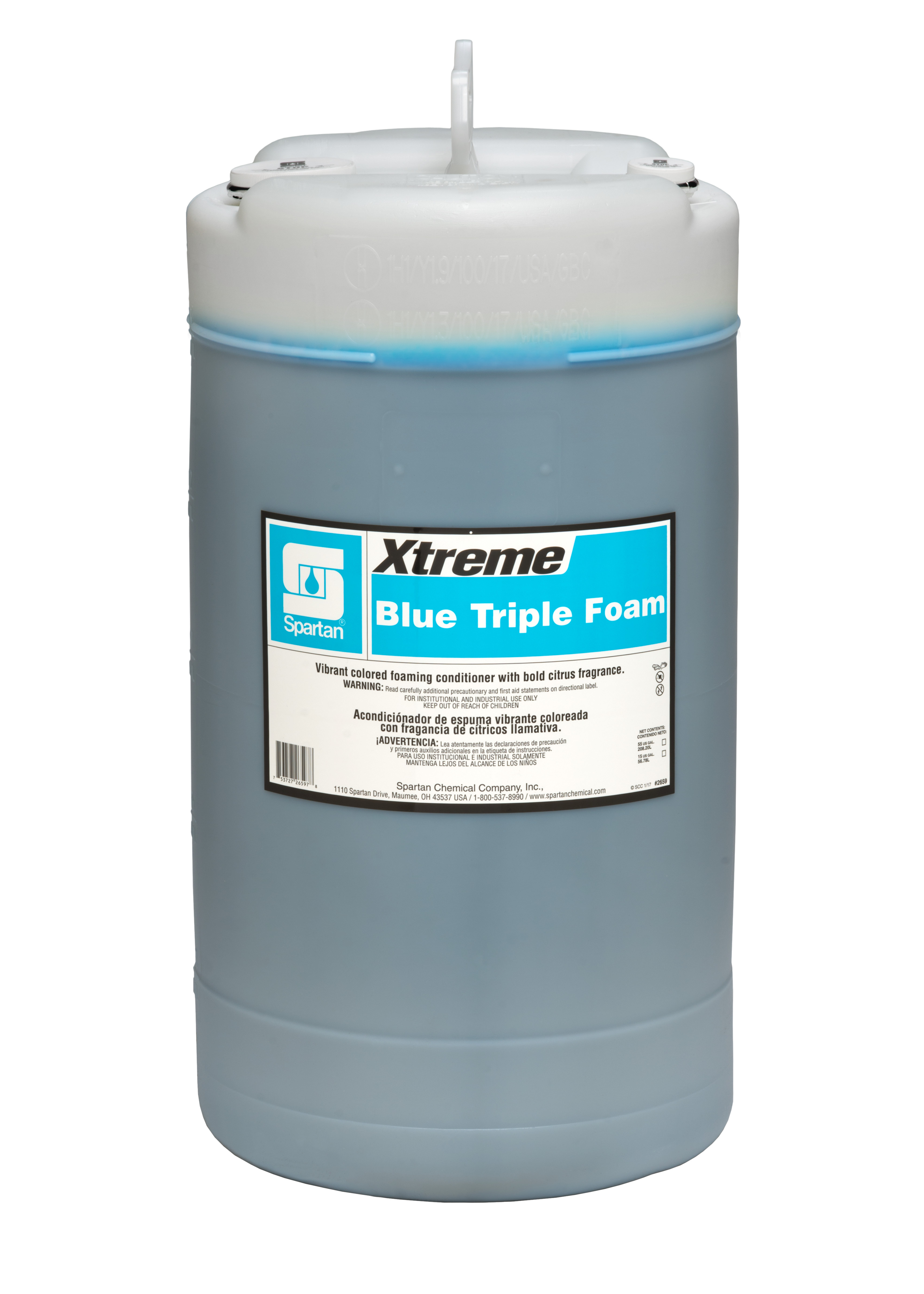 Spartan Chemical Company Xtreme Blue Triple Foam Polish, 15 GAL DRUM