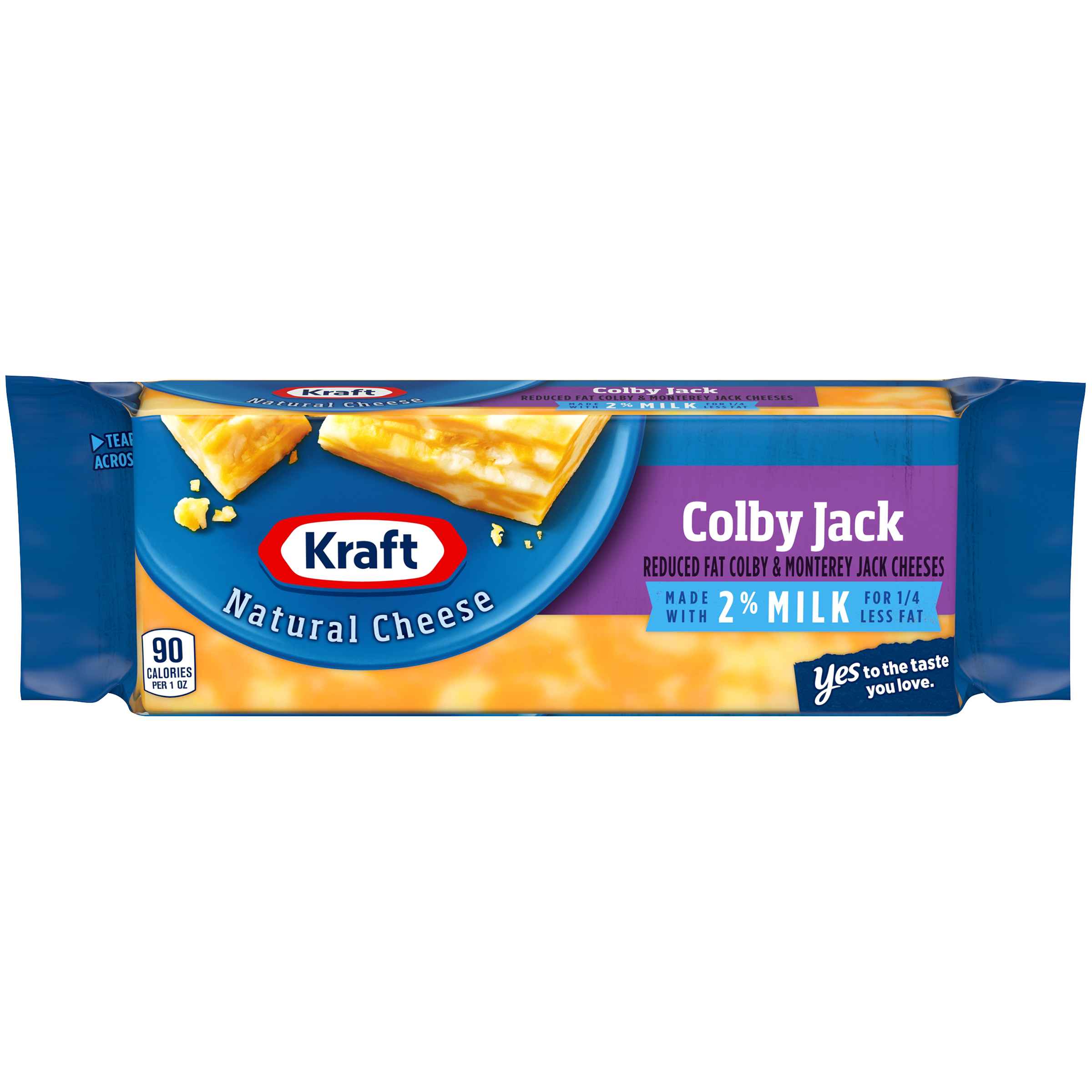 Kraft Natural Colby Jack 2 Milk Cheese Block 7 oz Wrapper My Food