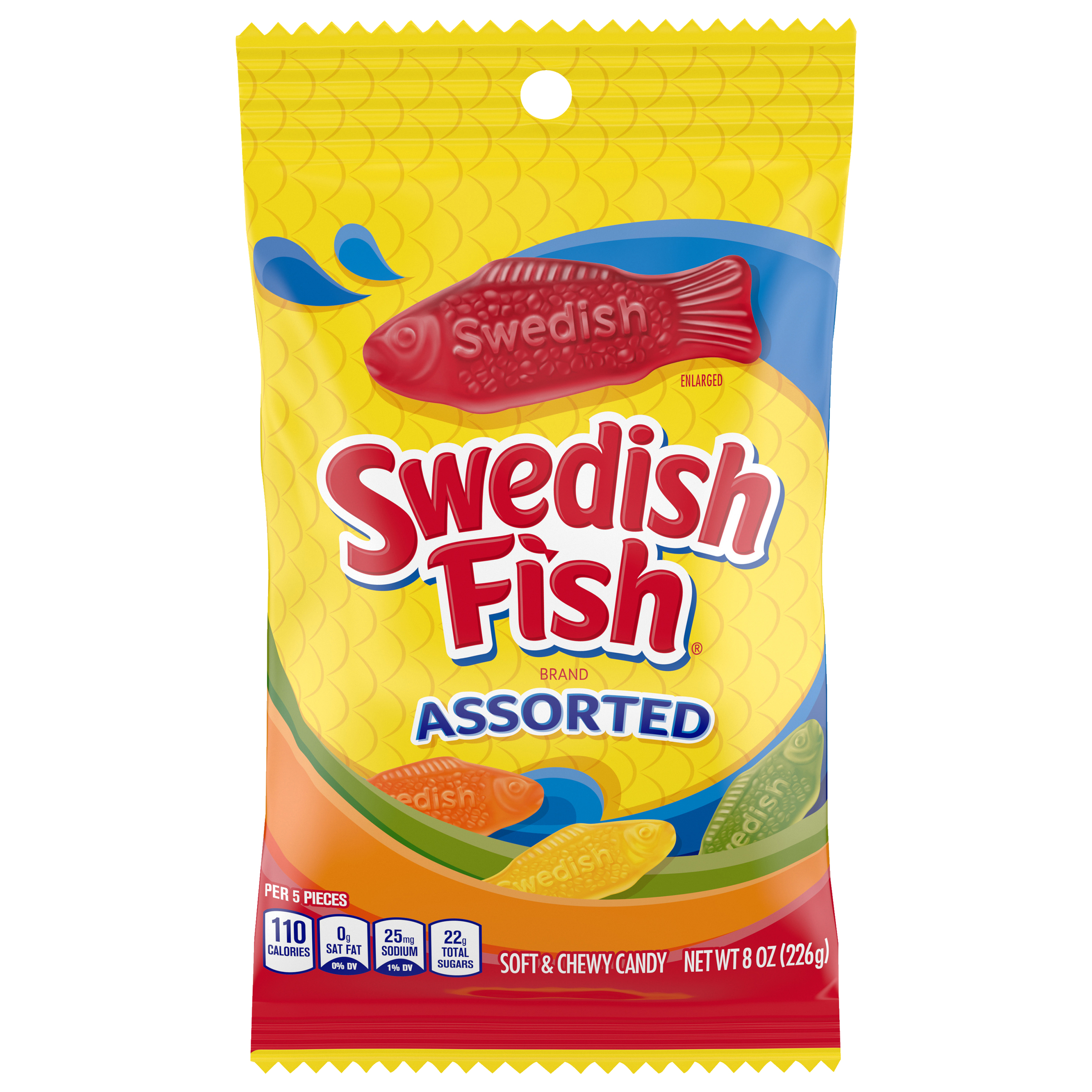 SWEDISH FISH Assorted Peg Bag 12/8OZ