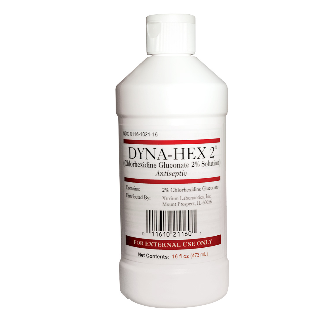 Dyna-Hex 2® Chlorhexidine Gluconate 2% Solution, 16 oz Bottle - 12/Case