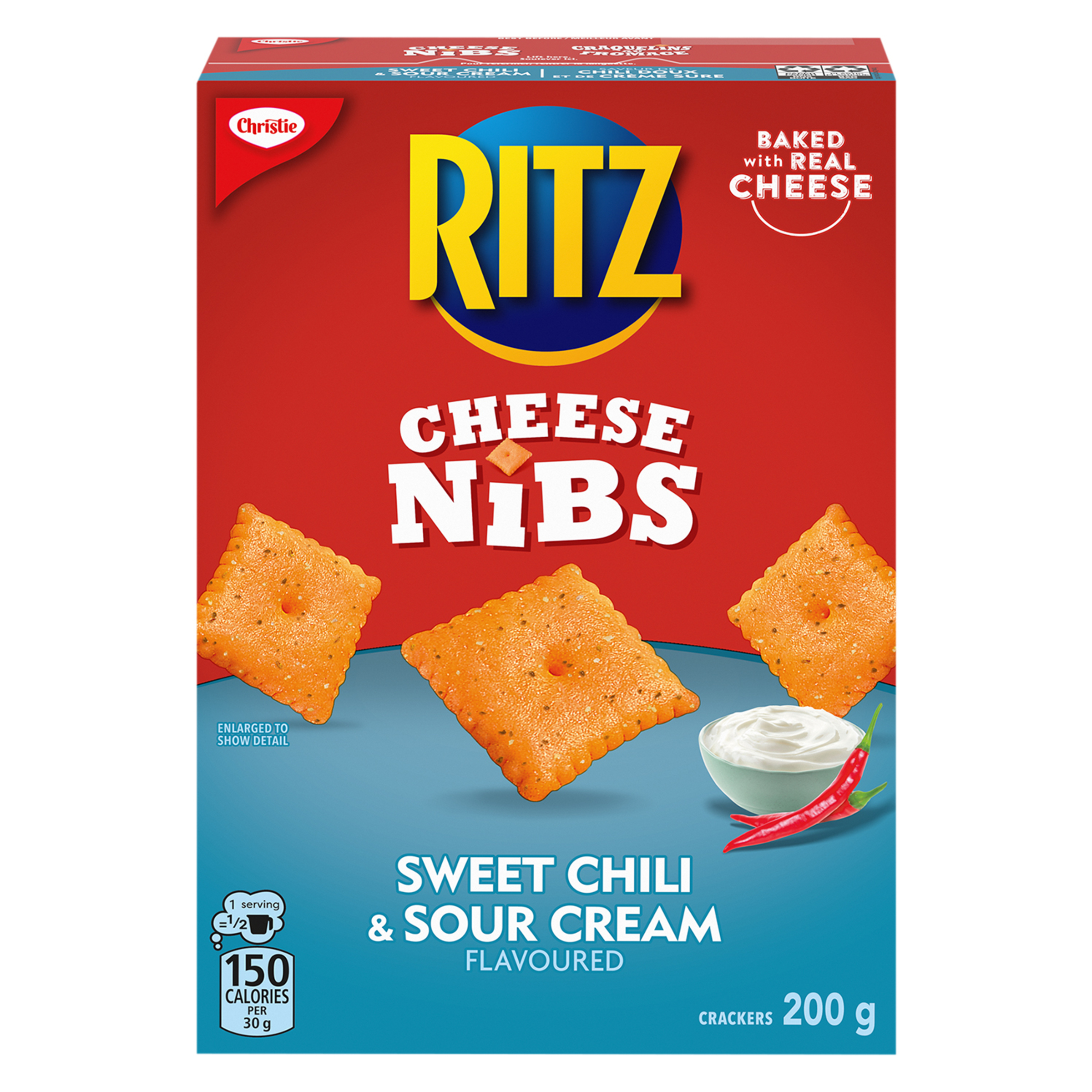 CHRISTIE RITZ CHEESE NIBS SWEET CHILI & SOUR CREAM 200G -thumbnail-0
