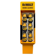 DEWALT FS6-DPG201 Performance Synthetic Leather Gloves 6 Peg Free Standing Corrugated Display, 36 Pairs