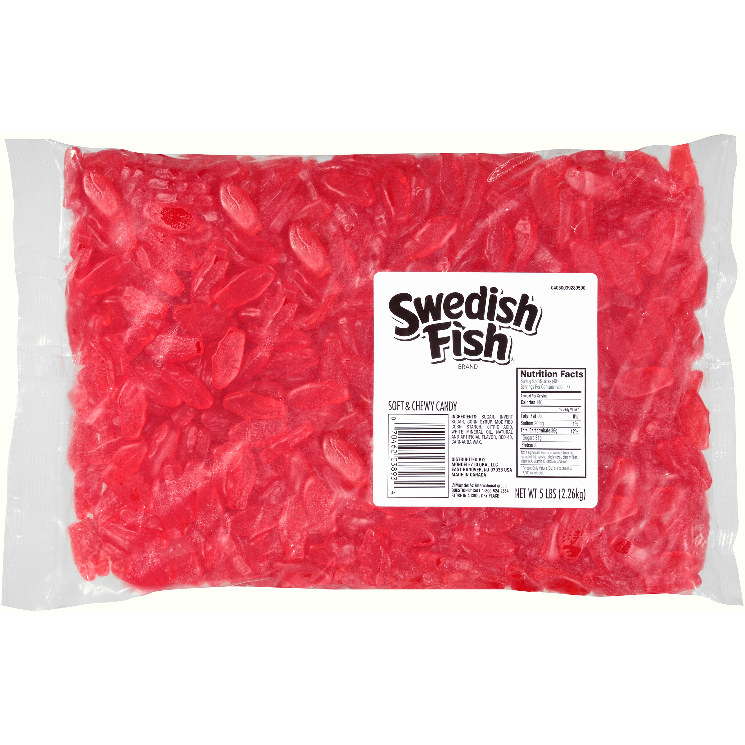 SWEDISH FISH Red Mini 6/5LB Bulk