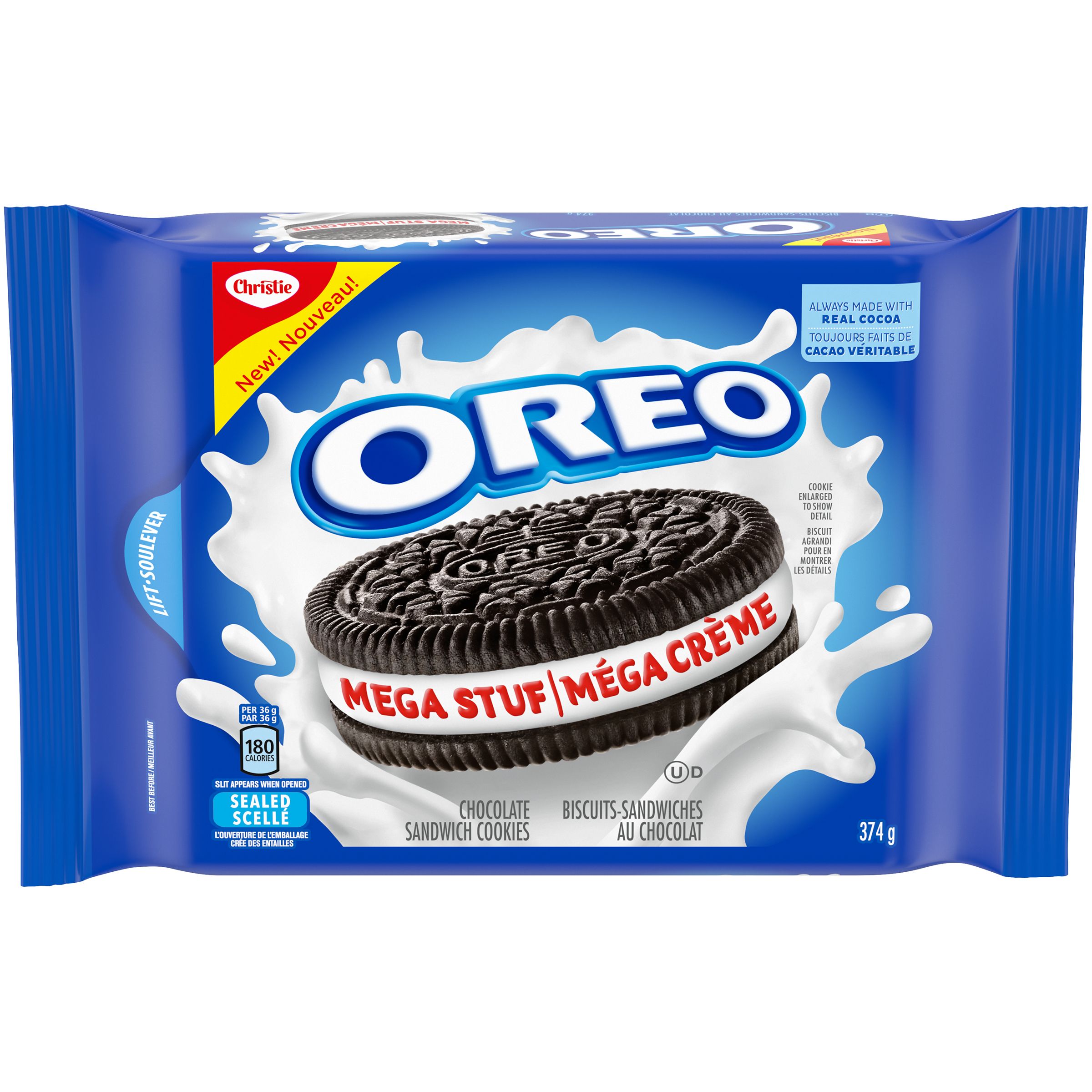 OREO  MEGA STUFF 374 GRM