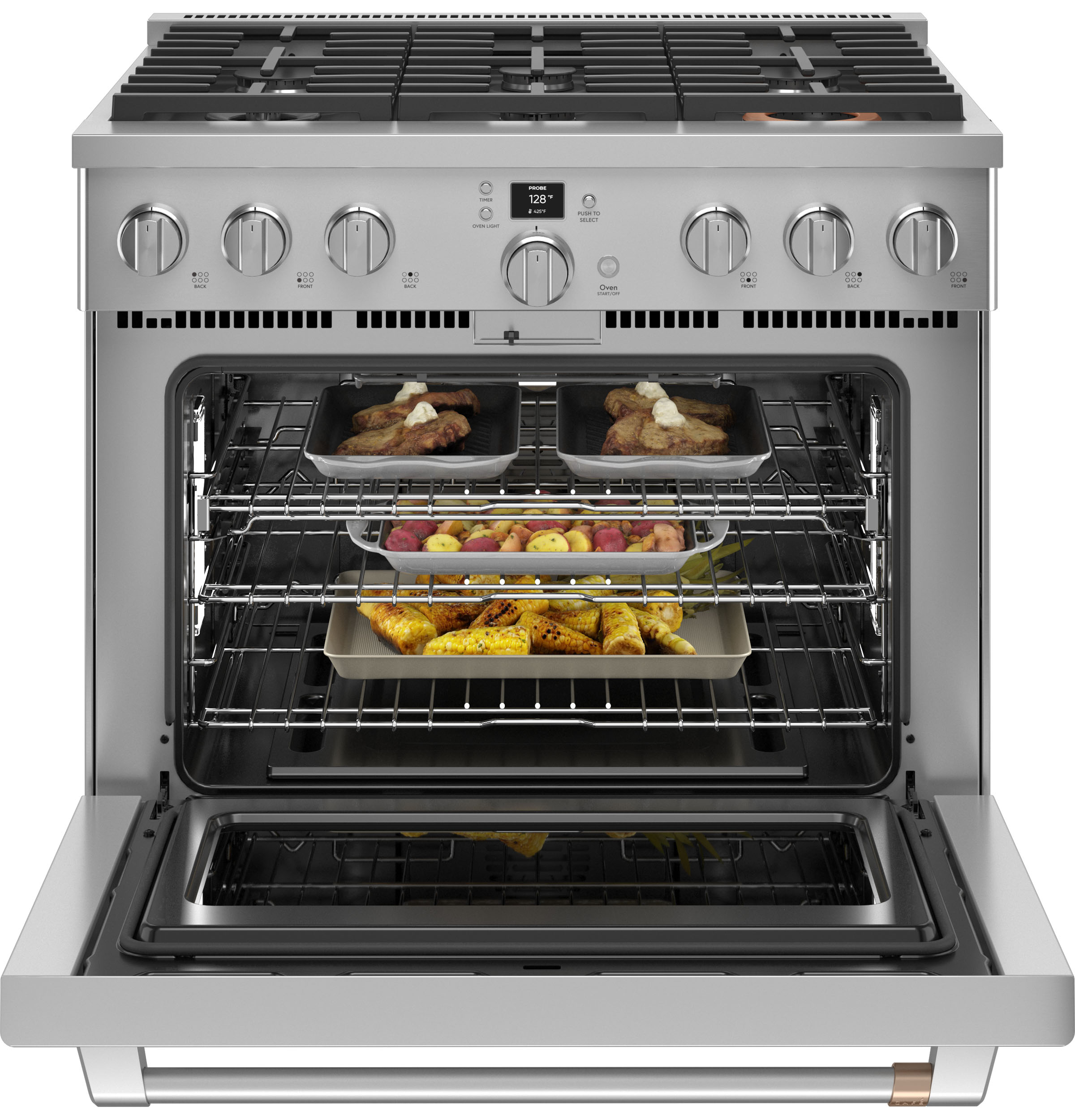 36" Width — 6 Burners — Gas — Conv — ADA Compliant — Connectable via built-in WiFi view 4