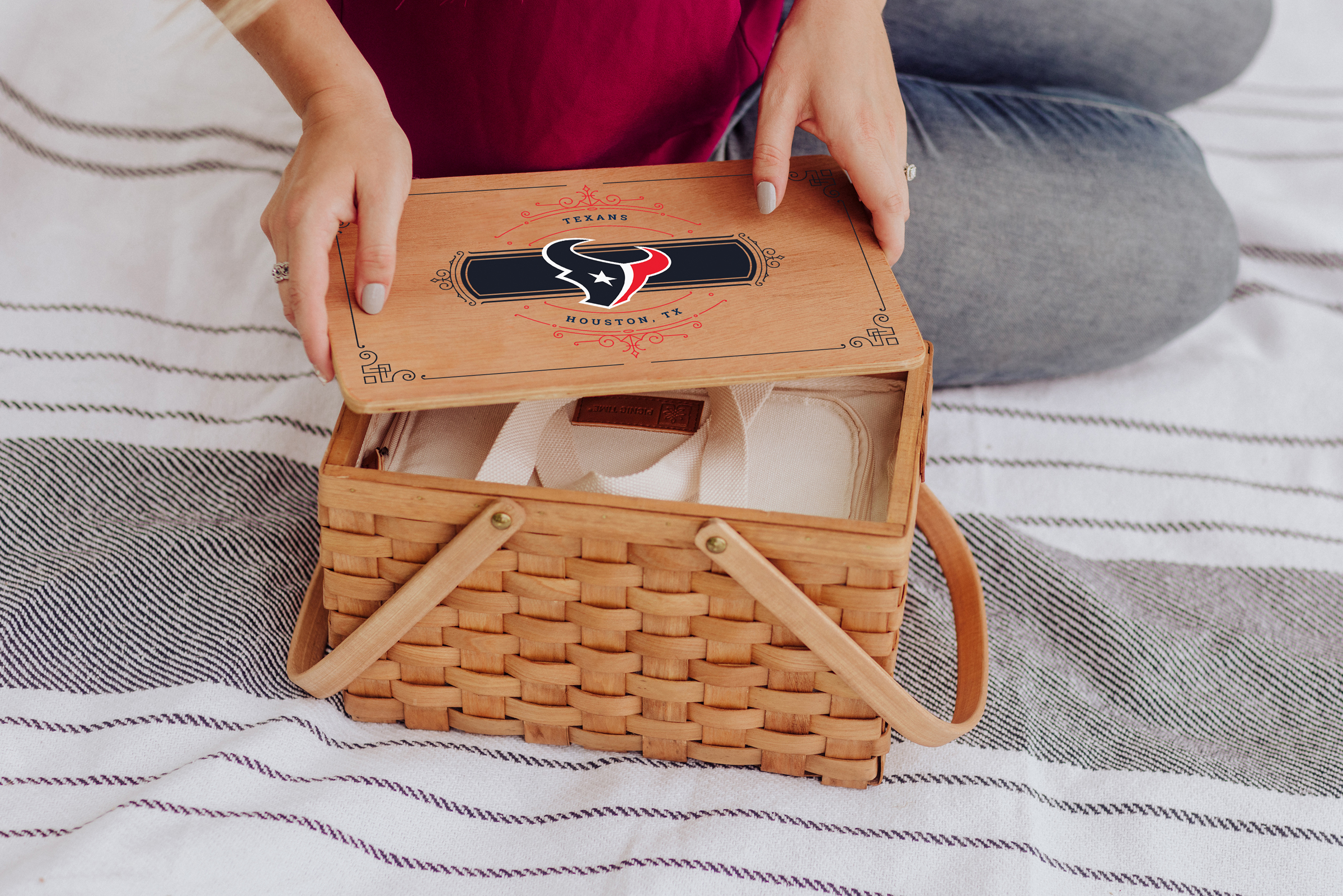 Houston Texans - Poppy Personal Picnic Basket
