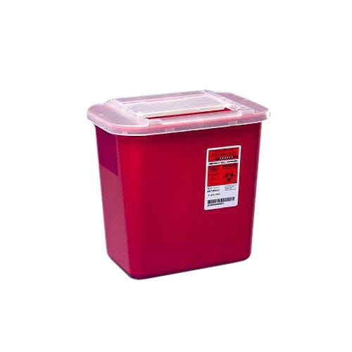 Sharps-A-Gator™ Sharps Container, 2 Gallon, Red w/Slide Lid - 20/Case