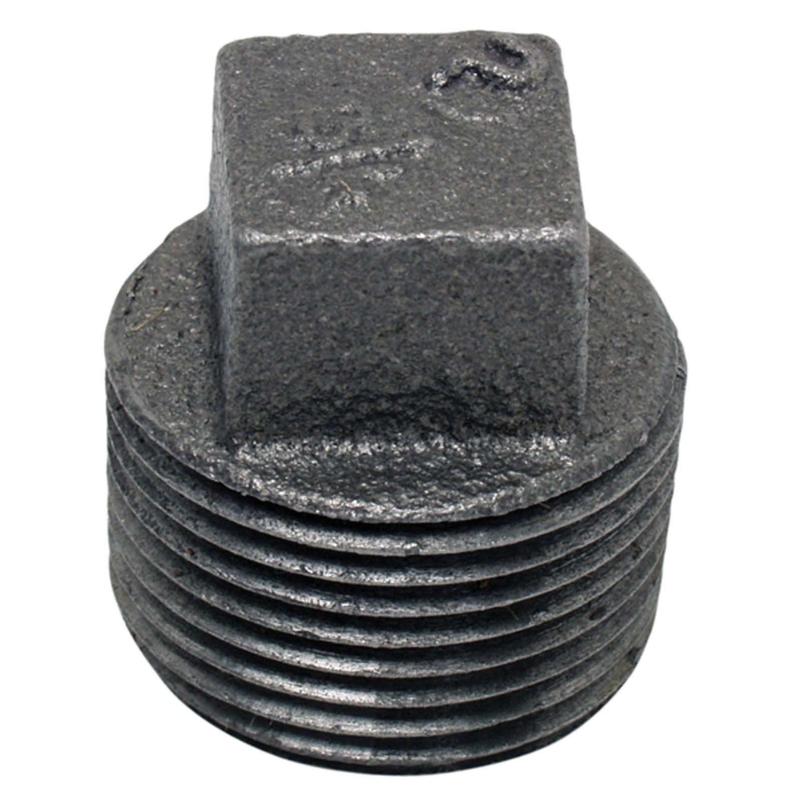 Wolverine Brass® 55155 BLACK IRON SQUARE HEAD PLUG 3/4MIP