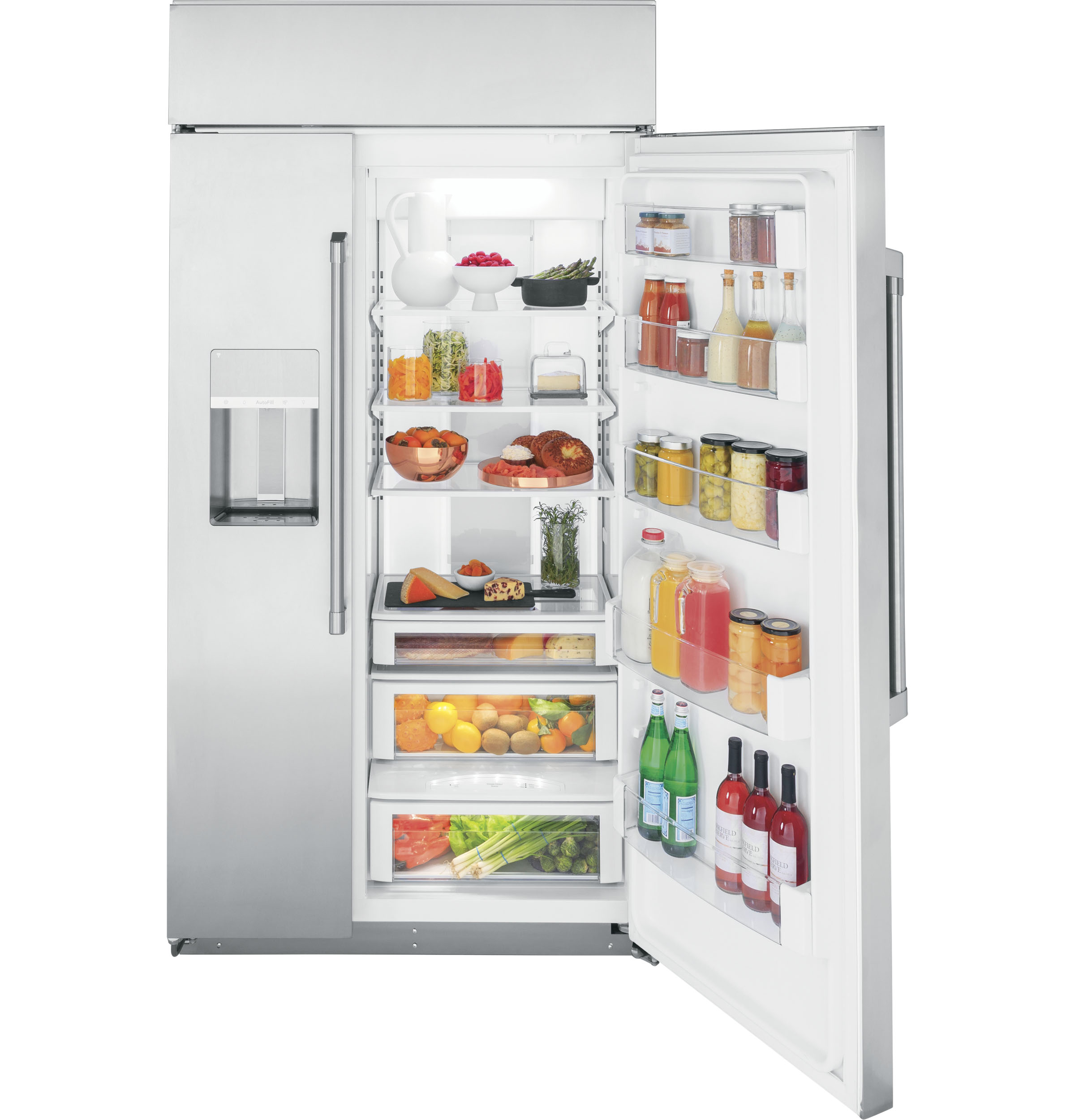 B/I 24.5 CuFt SS Extr,LED Lighting Extrnl Ice & Water Dispnr w/Auto-Fill MWF Filter — Connectable via built-in WiFi view 5