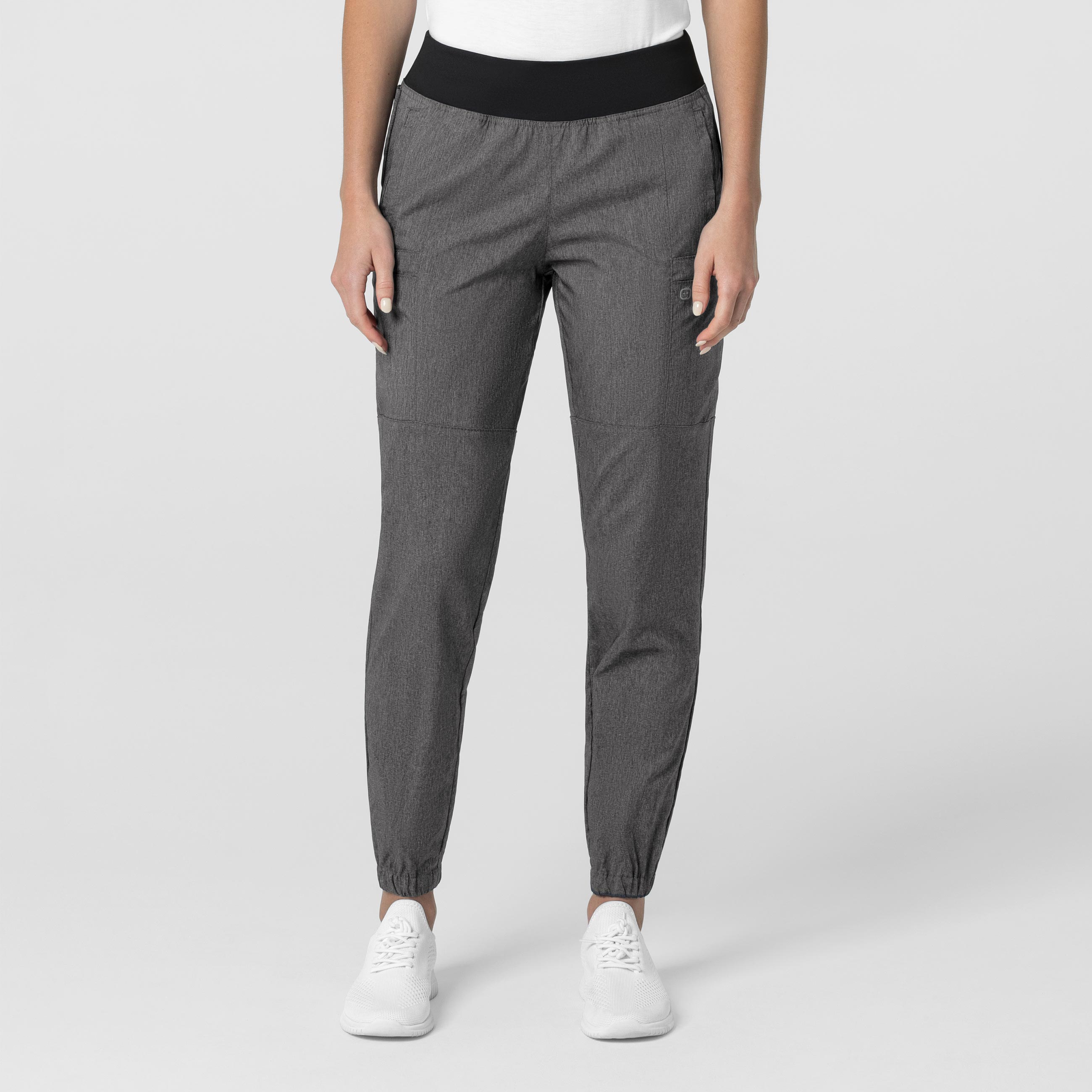 W123 Women&#39;s Comfort Waist Cargo Jogger Scrub Pant-Wonder Wink