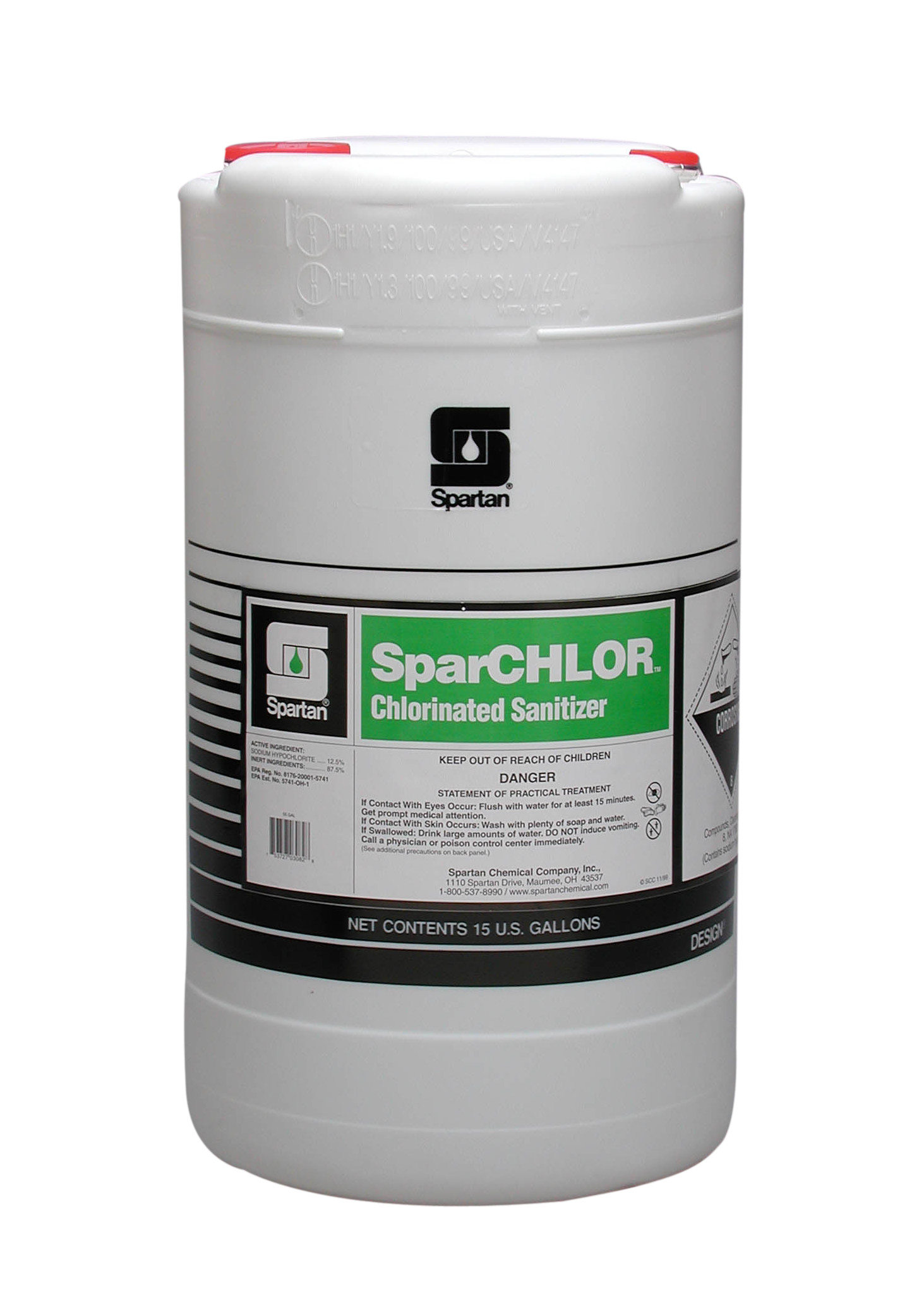 Spartan Chemical Company SparCHLOR, 15 GAL DRUM