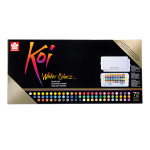 Sakura Koi Water Colors Studio Sketch Box with 2 Brushes 72 Colors